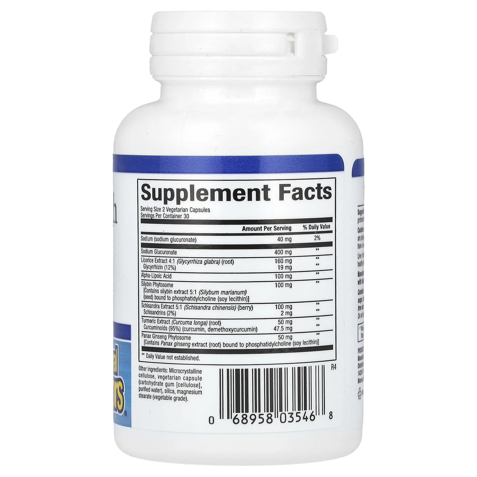 Natural Factors, Liver Health Formula, 60 растительных капсул