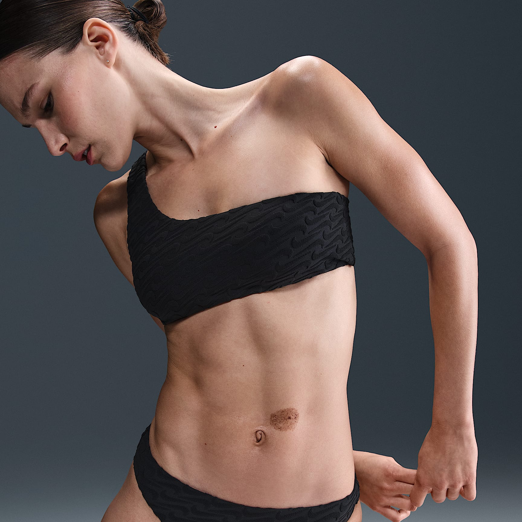 Nike Swim Swoosh Link Women's Terry Hipster Bikini Bottom