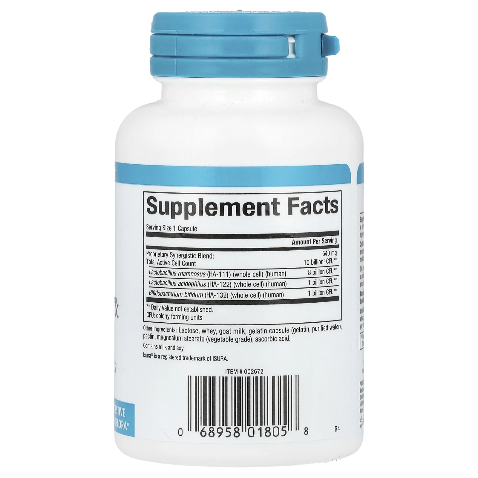 Natural Factors, ацидофилус и бифидус, двойная сила действия, 10 миллиардов активных клеток, 90 капсул