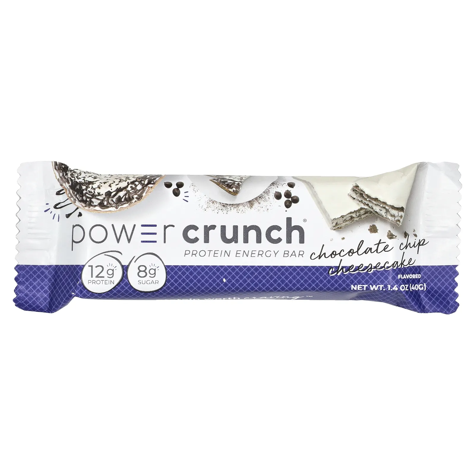 BNRG, Power Crunch Protein Energy, шоколадный чизкейк, 12 батончиков, 40 г (1,4 унции)