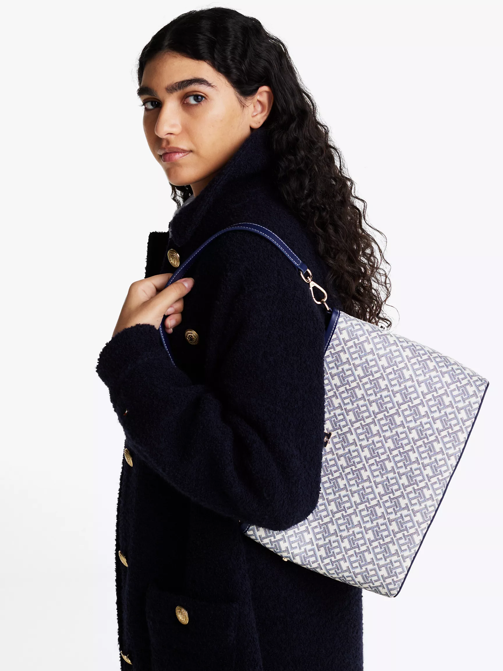 Женская сумка Tommy Hilfiger, Сумка через плечо с монограммным узором