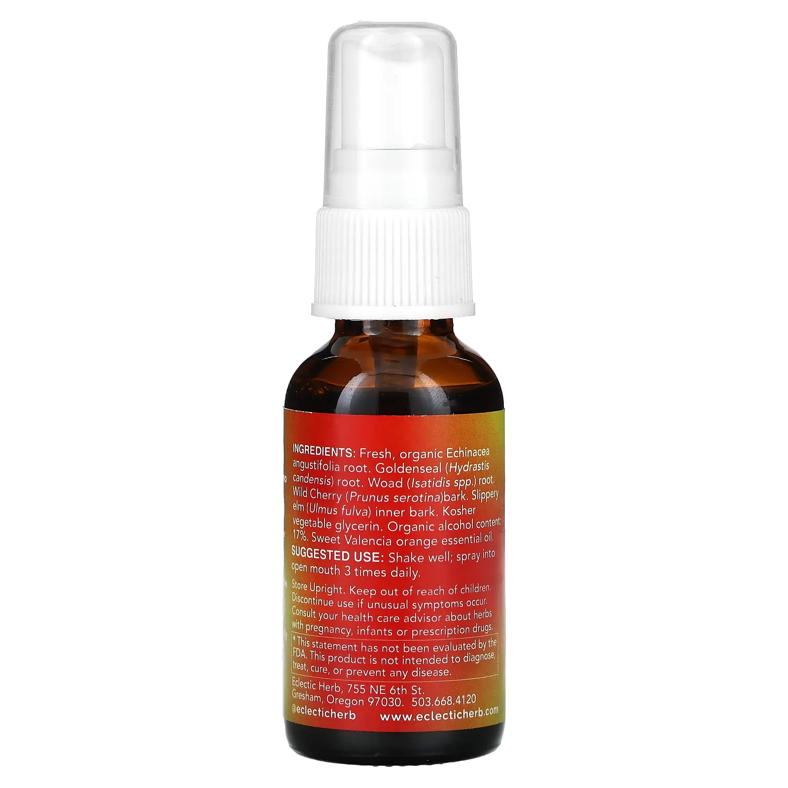 Eclectic Herb, Kids Herbs, эхинацея желтокорень, апельсин, 30 мл (1 жидк. Унция)