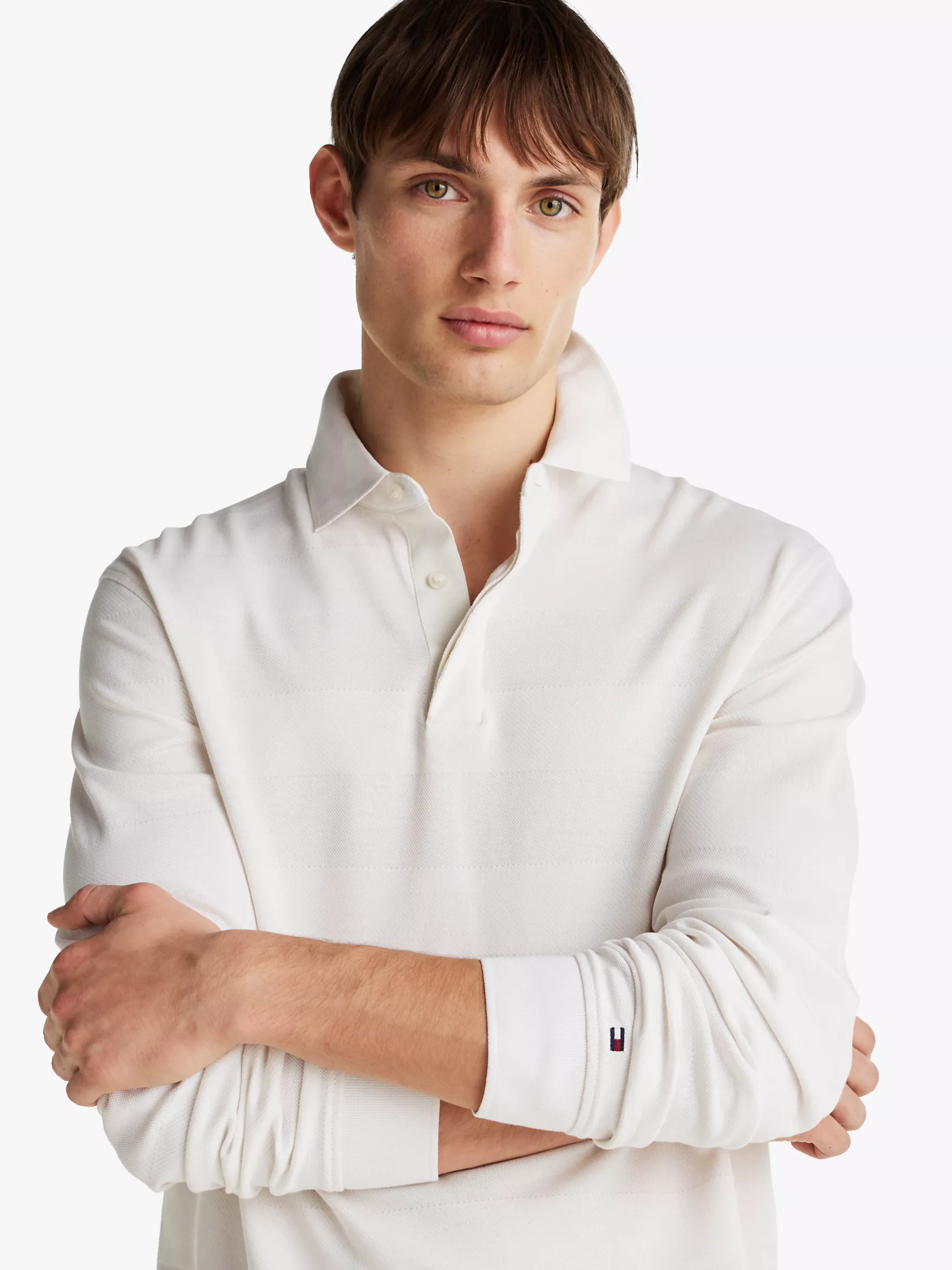 Мужское поло Tommy Hilfiger, Поло с длинными рукавами стандартного кроя