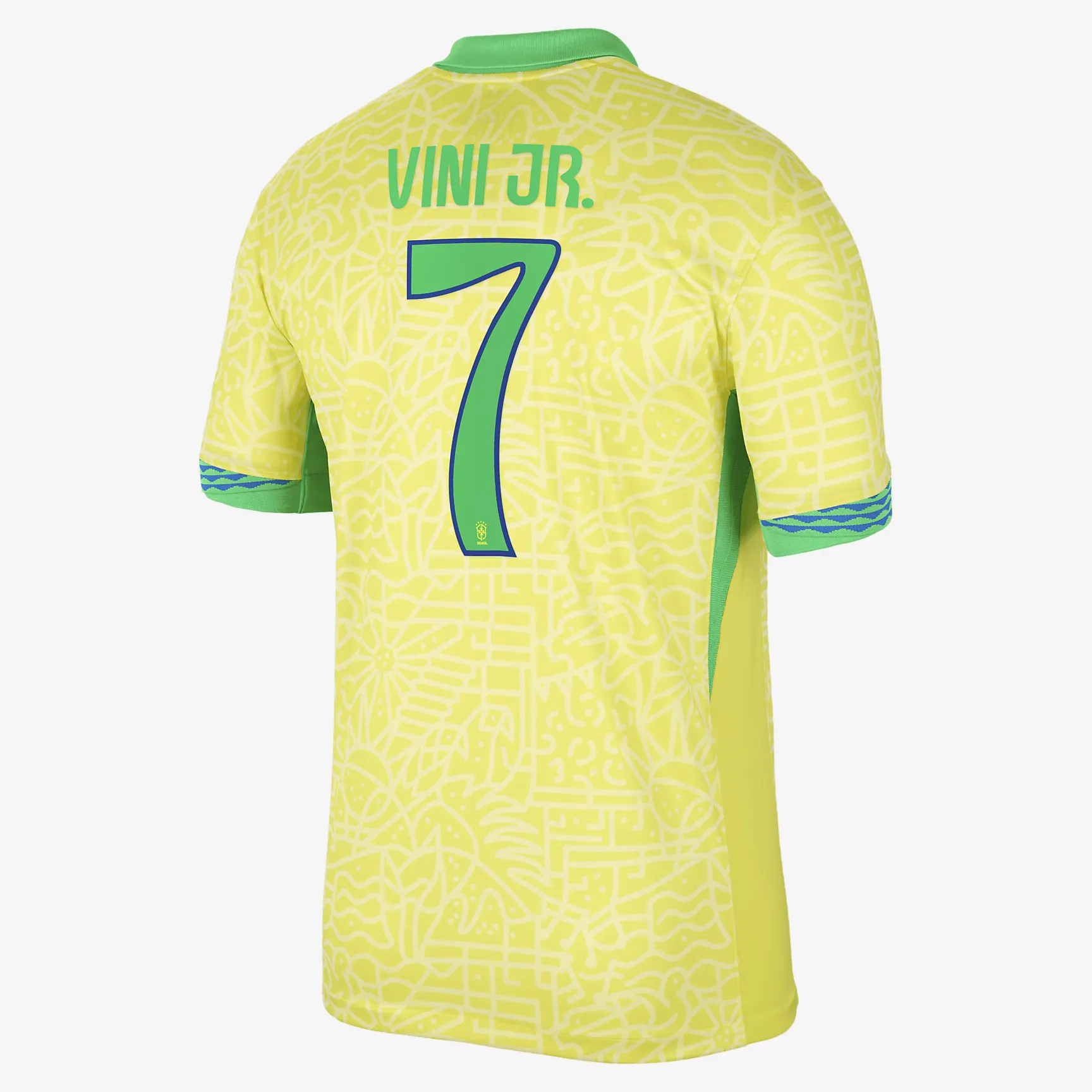 Vini Jr. Brazil National Team 2024 Stadium Away Men's Nike Dri-FIT Soccer Jersey