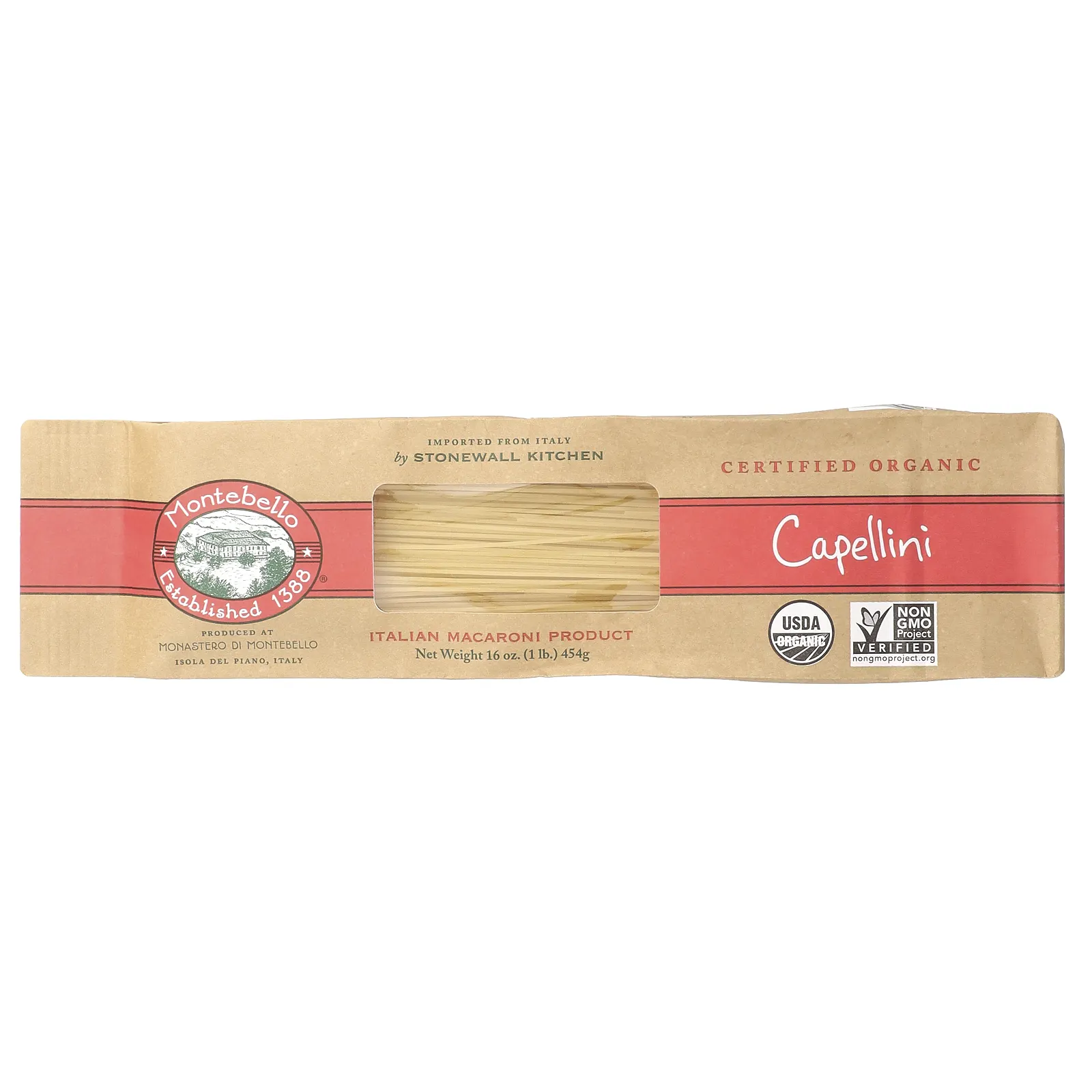 Montebello, Органический капеллини, 454 г (16 унций)