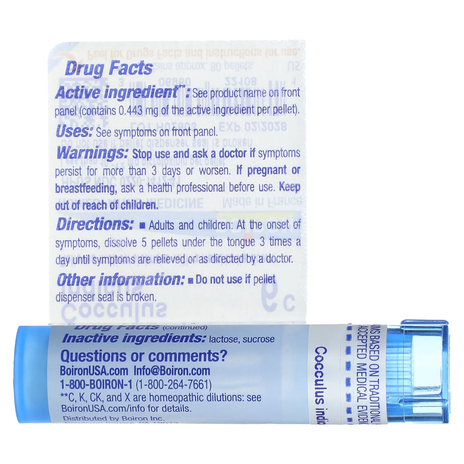 Boiron, Cocculus indicus, 6C, прибл. 80 гранул