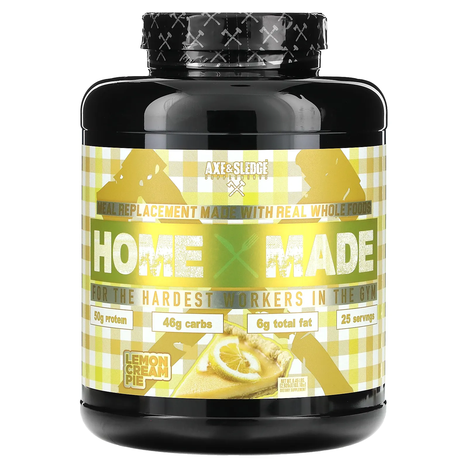 Axe & Sledge Supplements, Home Made, заменитель пищи, лимонный пирог с кремом, 2925 г (6,45 фунта)