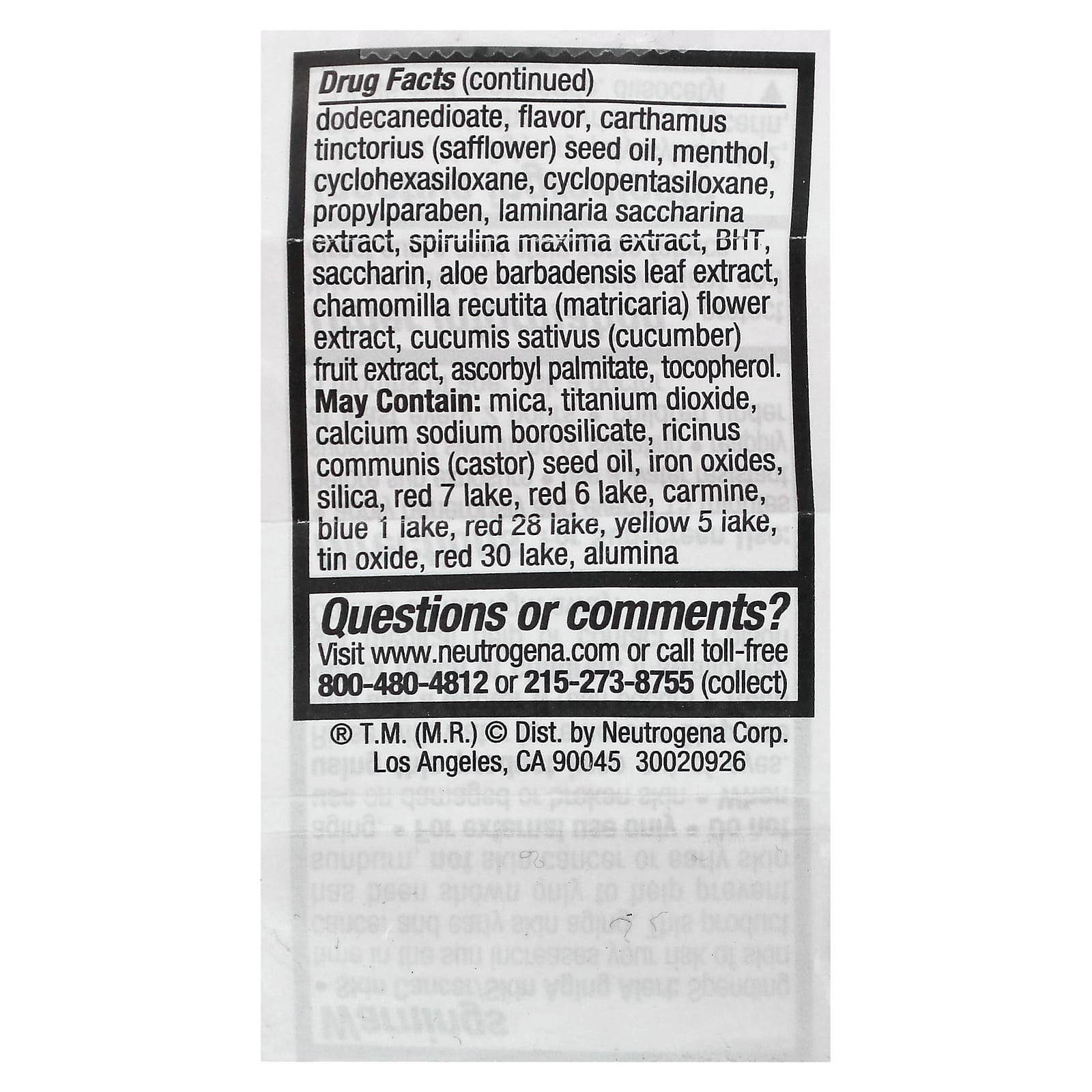 Neutrogena, MoistureShine, пустышка для губ, SPF 20, Gleam 40, 10 г (0,35 унции)