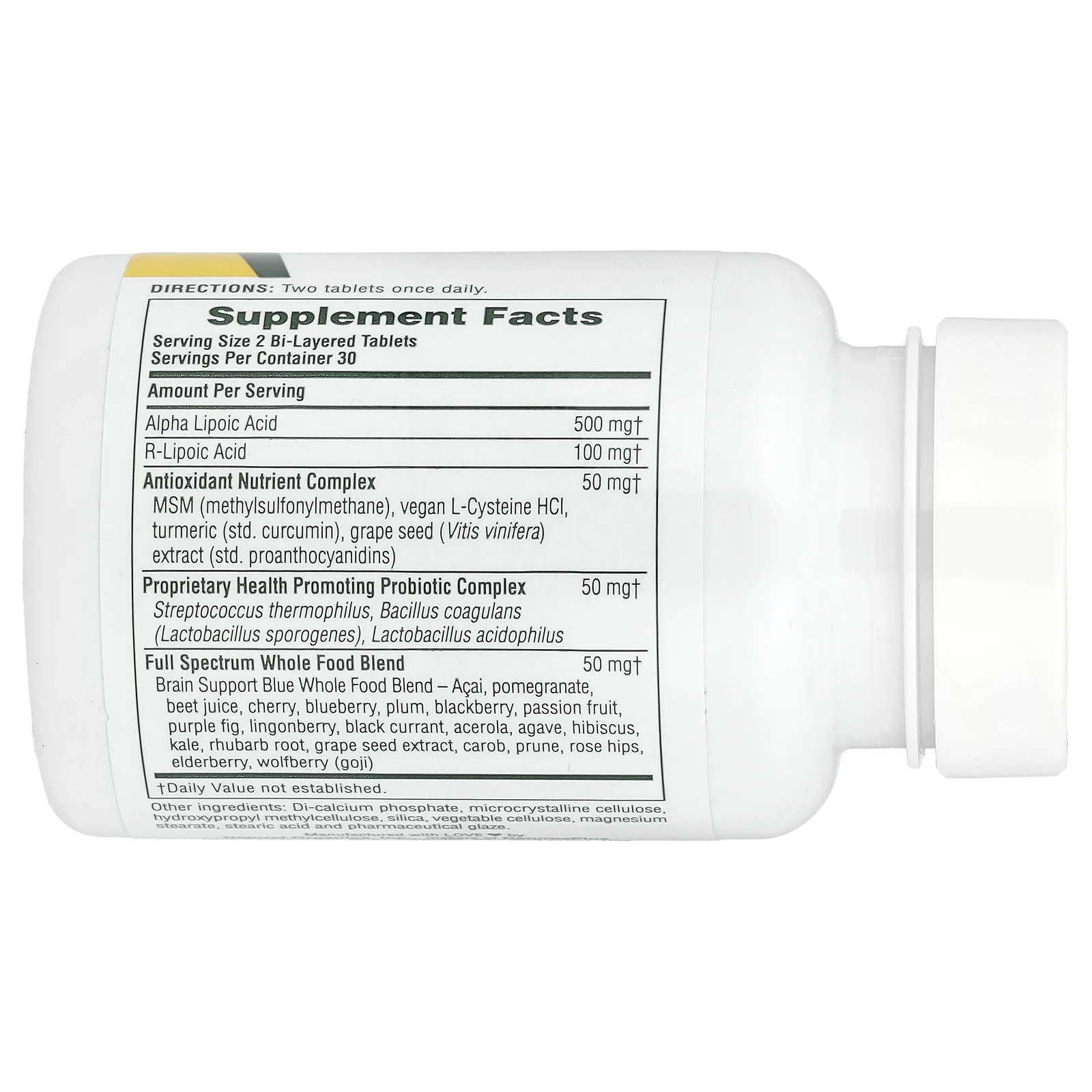 NaturesPlus, Ультра Липоевая, 60 мини-таблеток