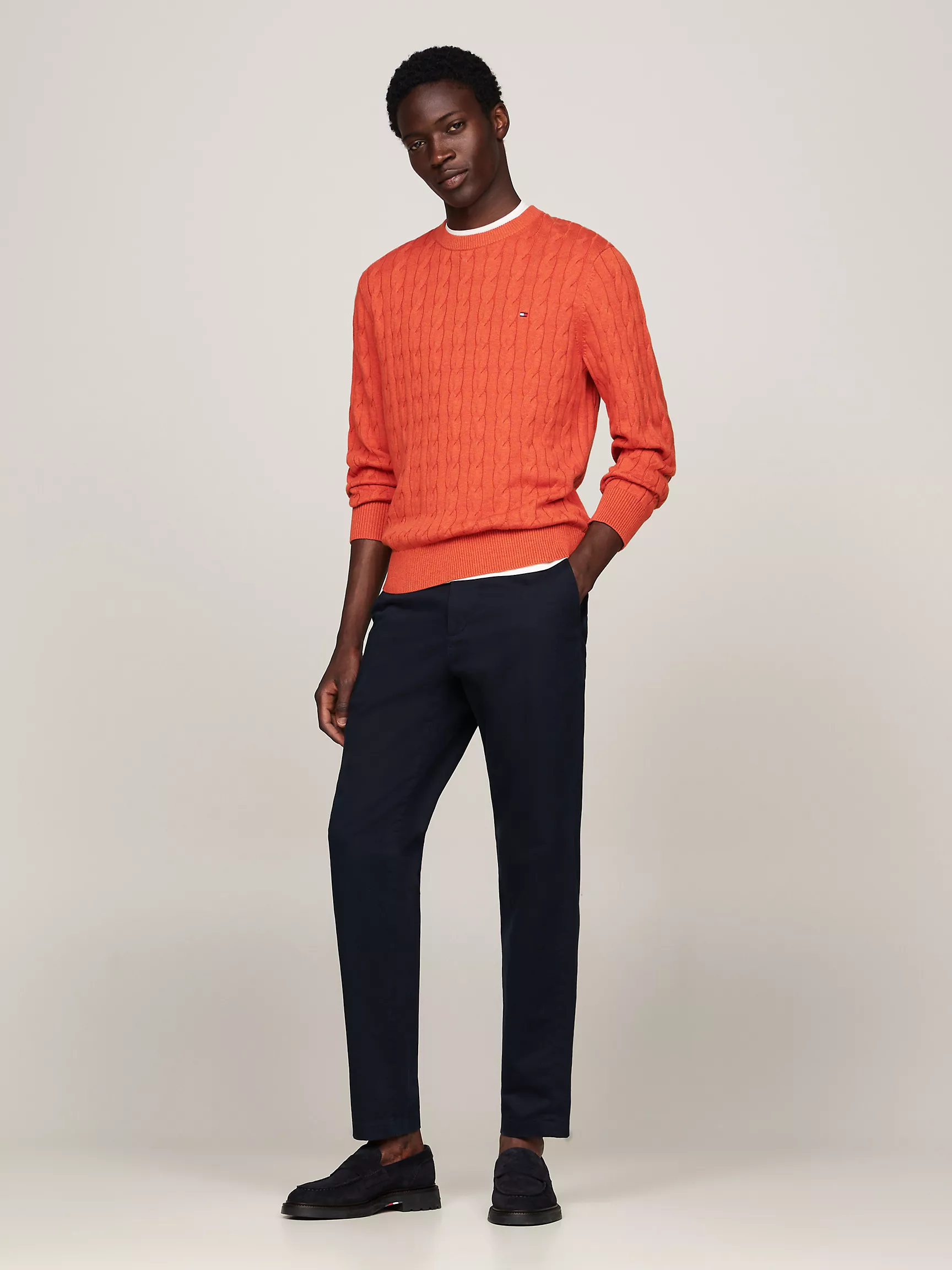 Мужские брюки Tommy Hilfiger, Свободные зауженные брюки чинос