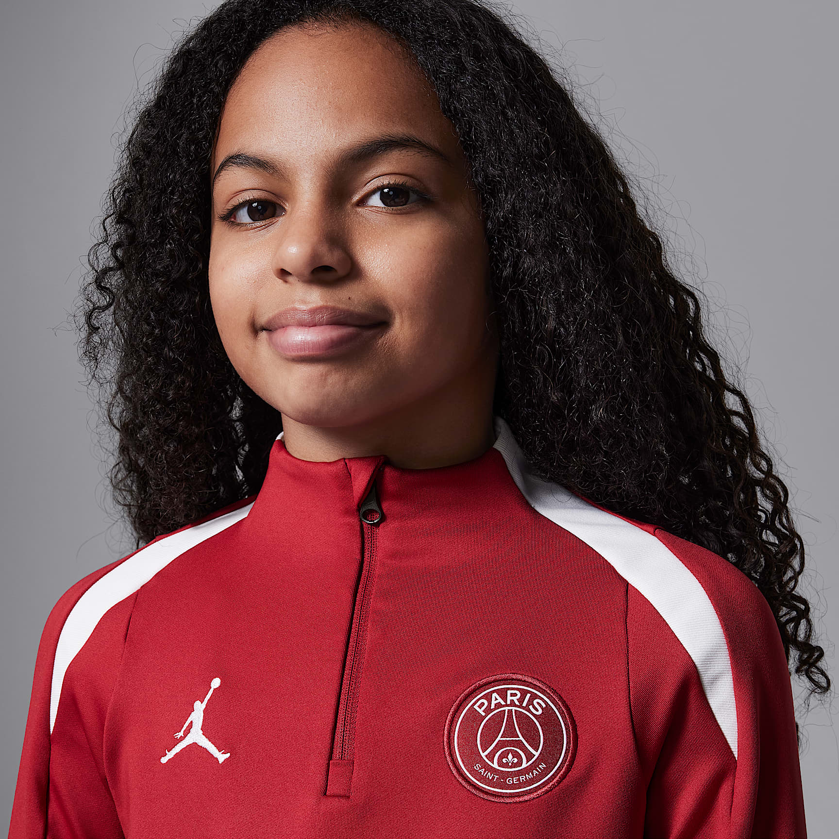 Paris Saint-Germain Strike Fourth Big Kids' Jordan Soccer Knit Drill Top