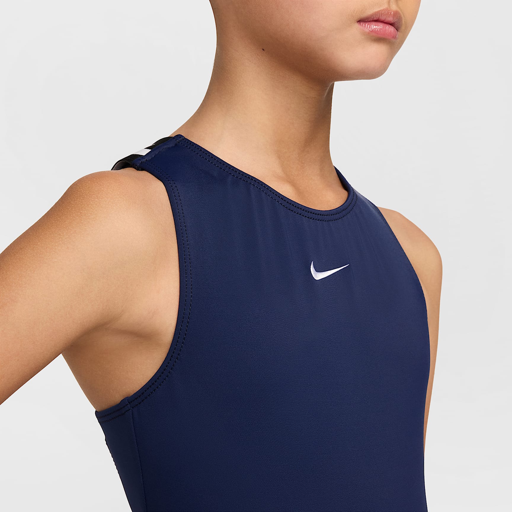 Nike Gymnastics Navy Strappy Performance Leotard