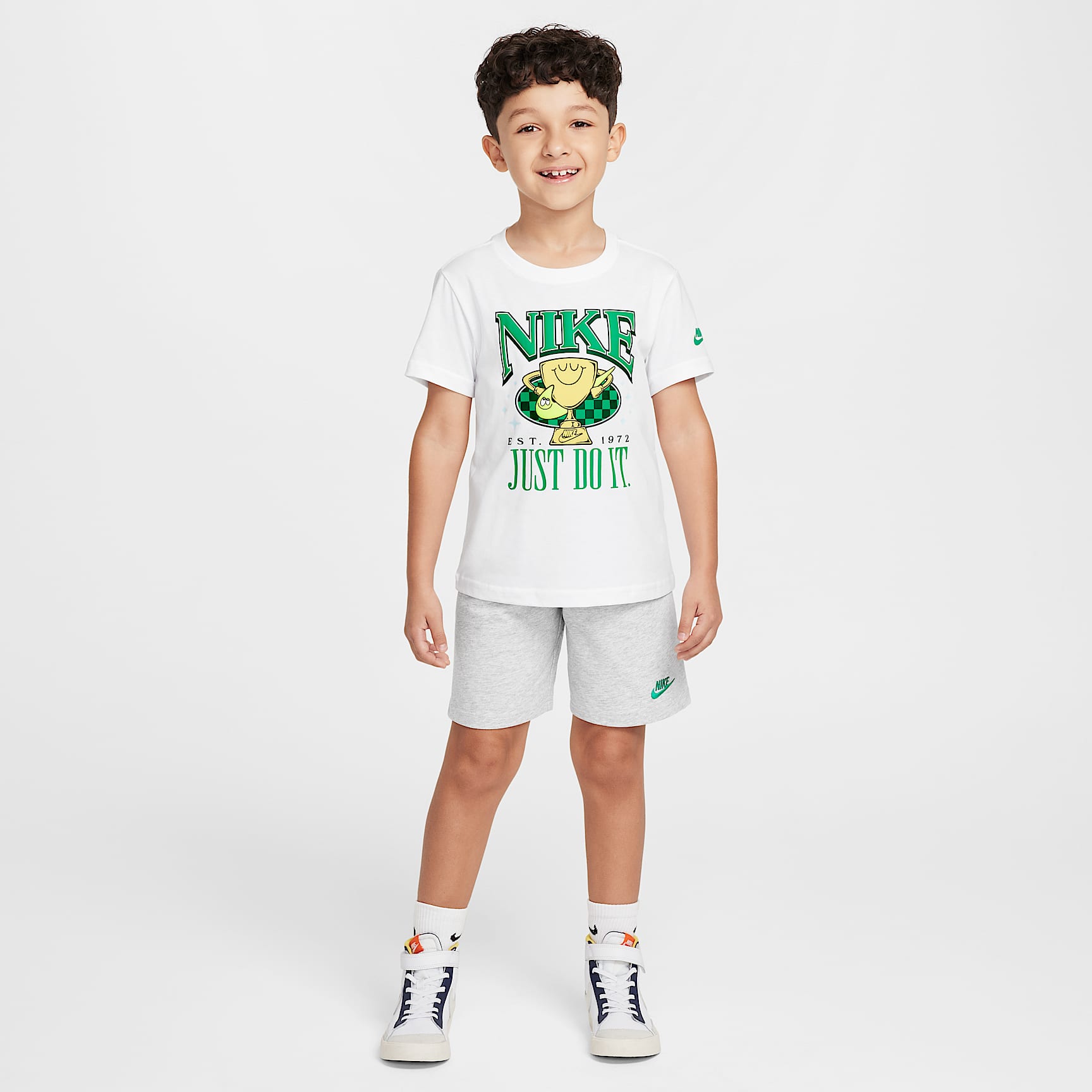 Nike Little Kids' Ace Your Game 2-Piece Jersey Shorts Set