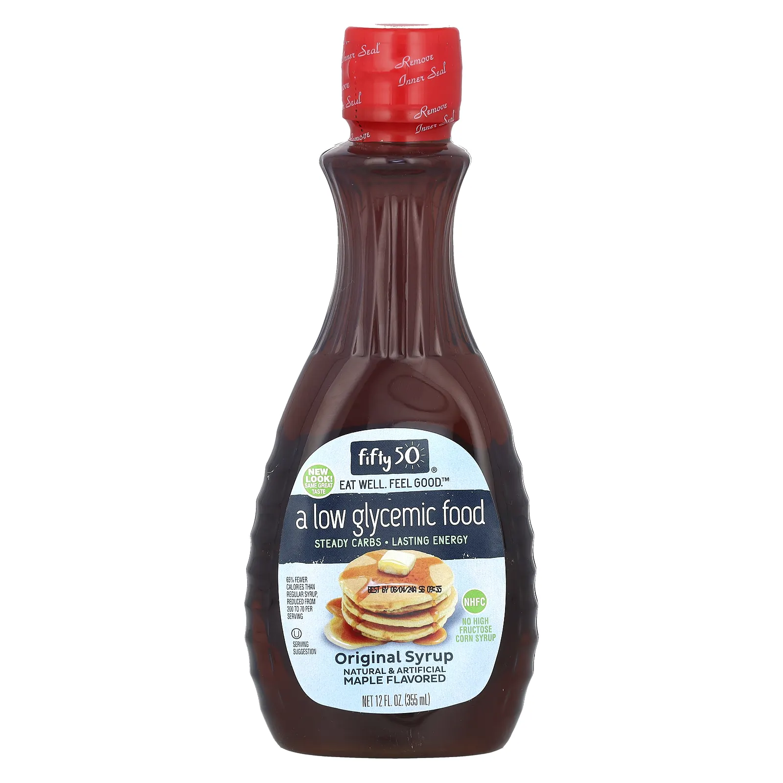 Fifty 50, Оригинальный сироп, со вкусом клена, 12 жидких унций (355 мл)