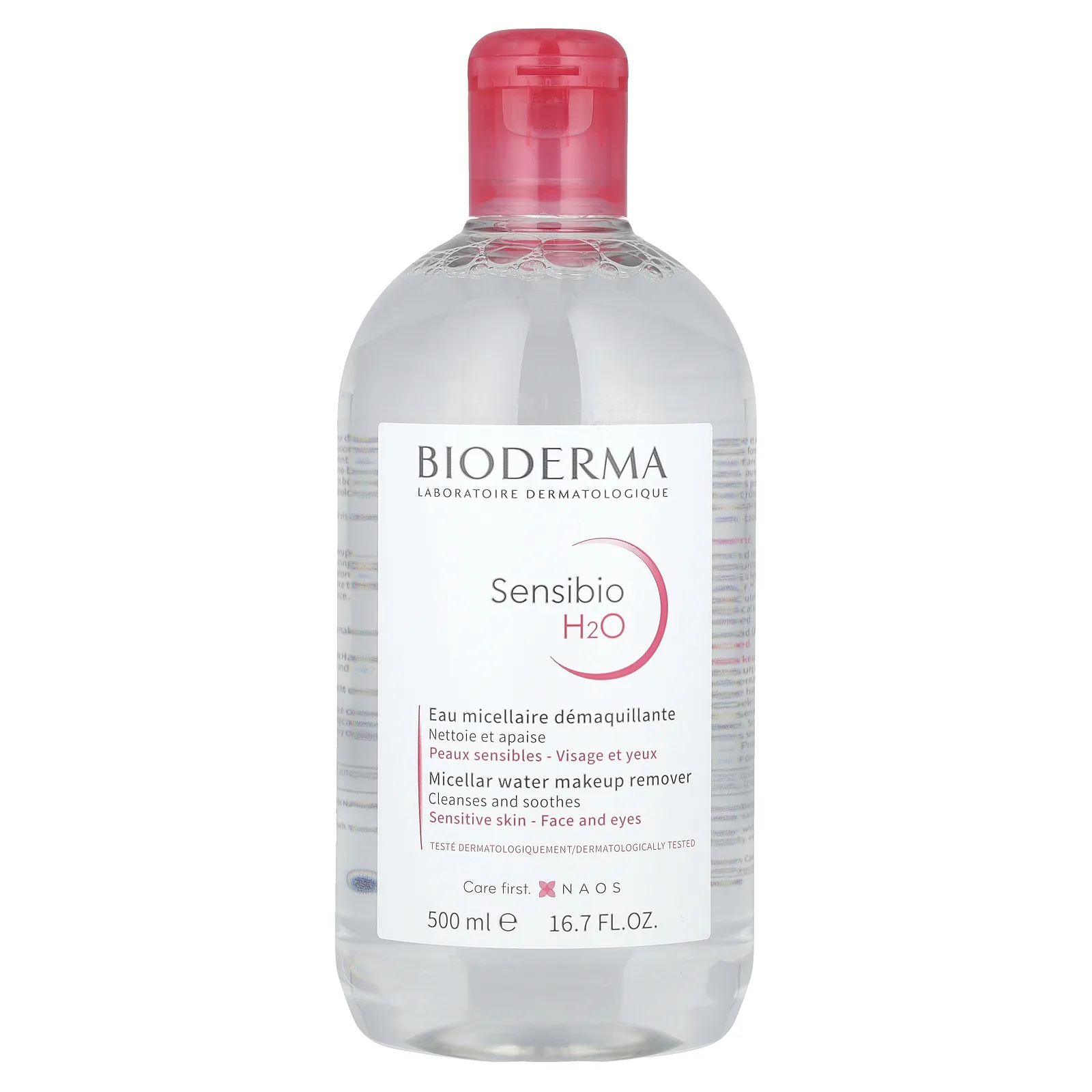 Bioderma, Sensibio H2O, мицеллярная вода для снятия макияжа, 500 мл (16,7 жидк. унции)