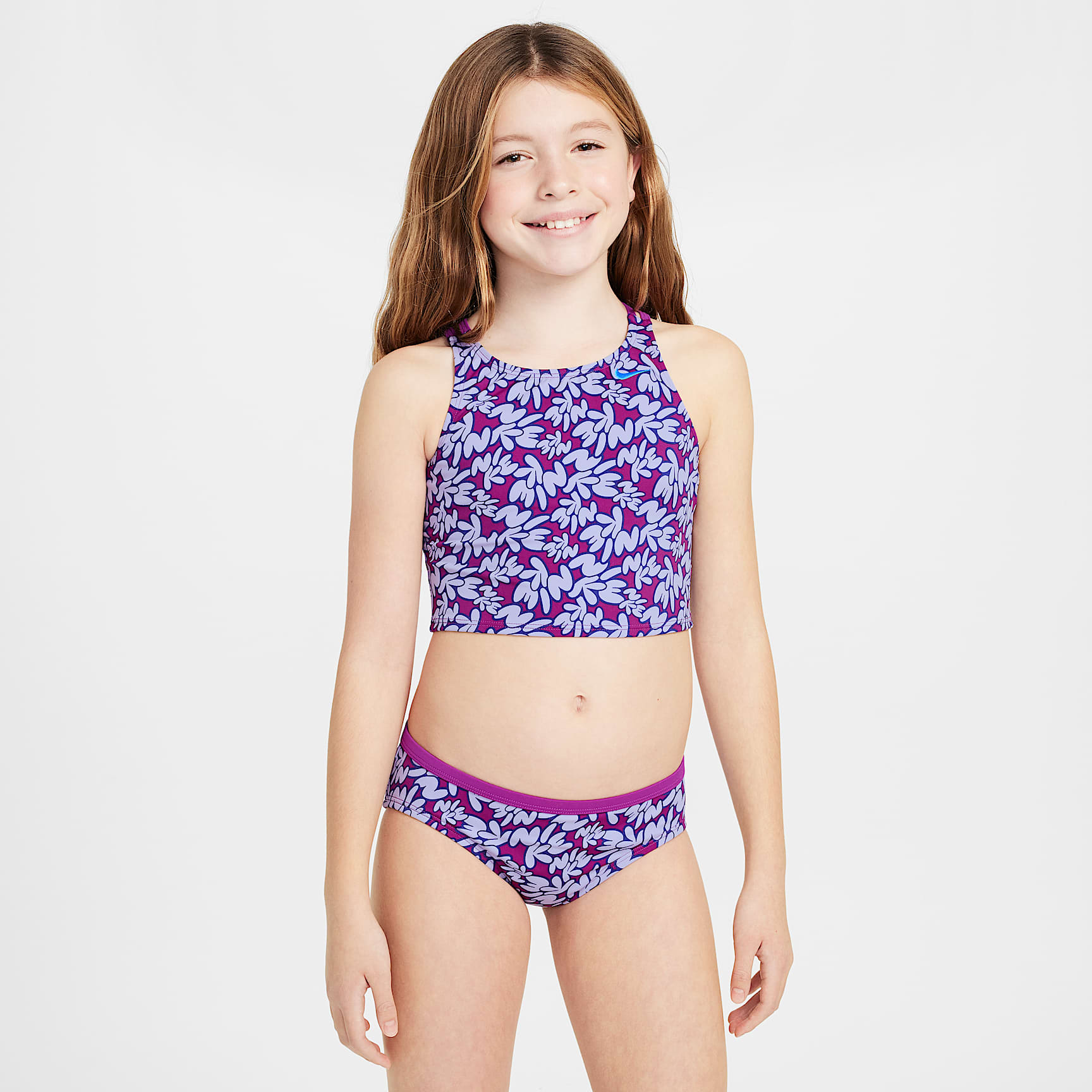 Nike Swim Big Kids' (Girls') Spiderback Midkini Set