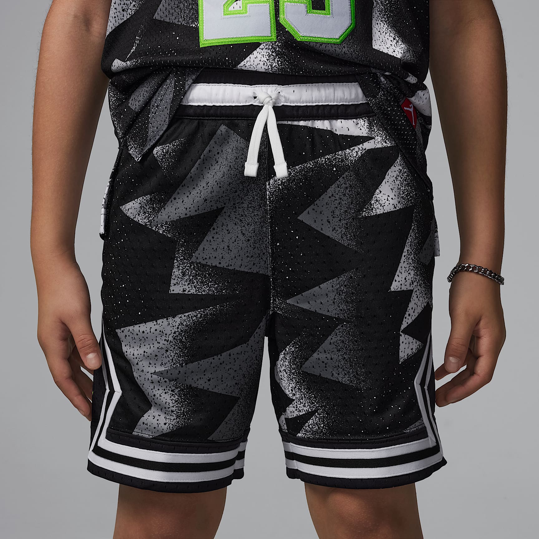 Jordan Dri-FIT Big Kids' MJ Printed Sport Diamond Shorts