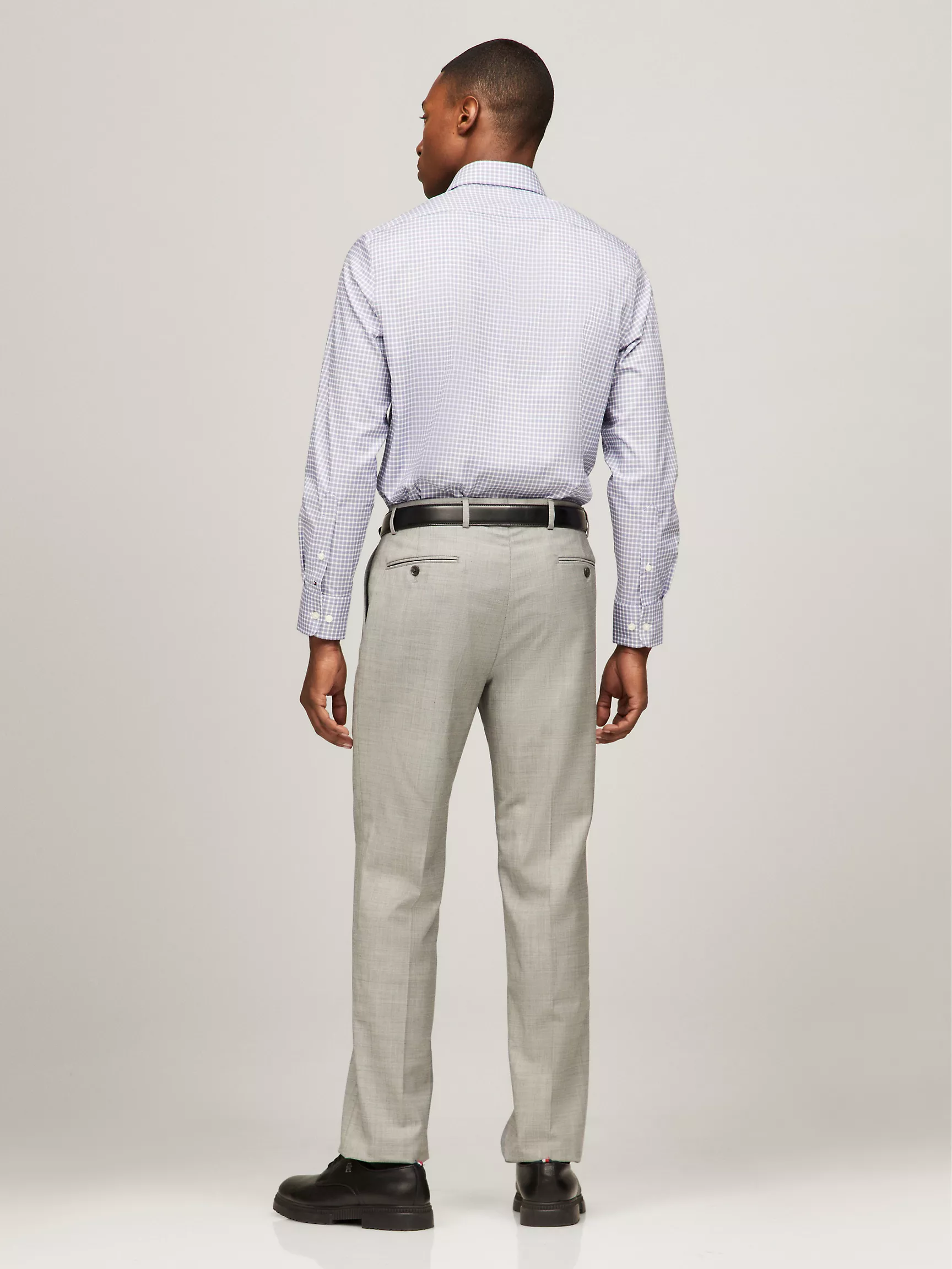 Мужская рубашка Tommy Hilfiger, Приталенная рубашка THFlex в клетку