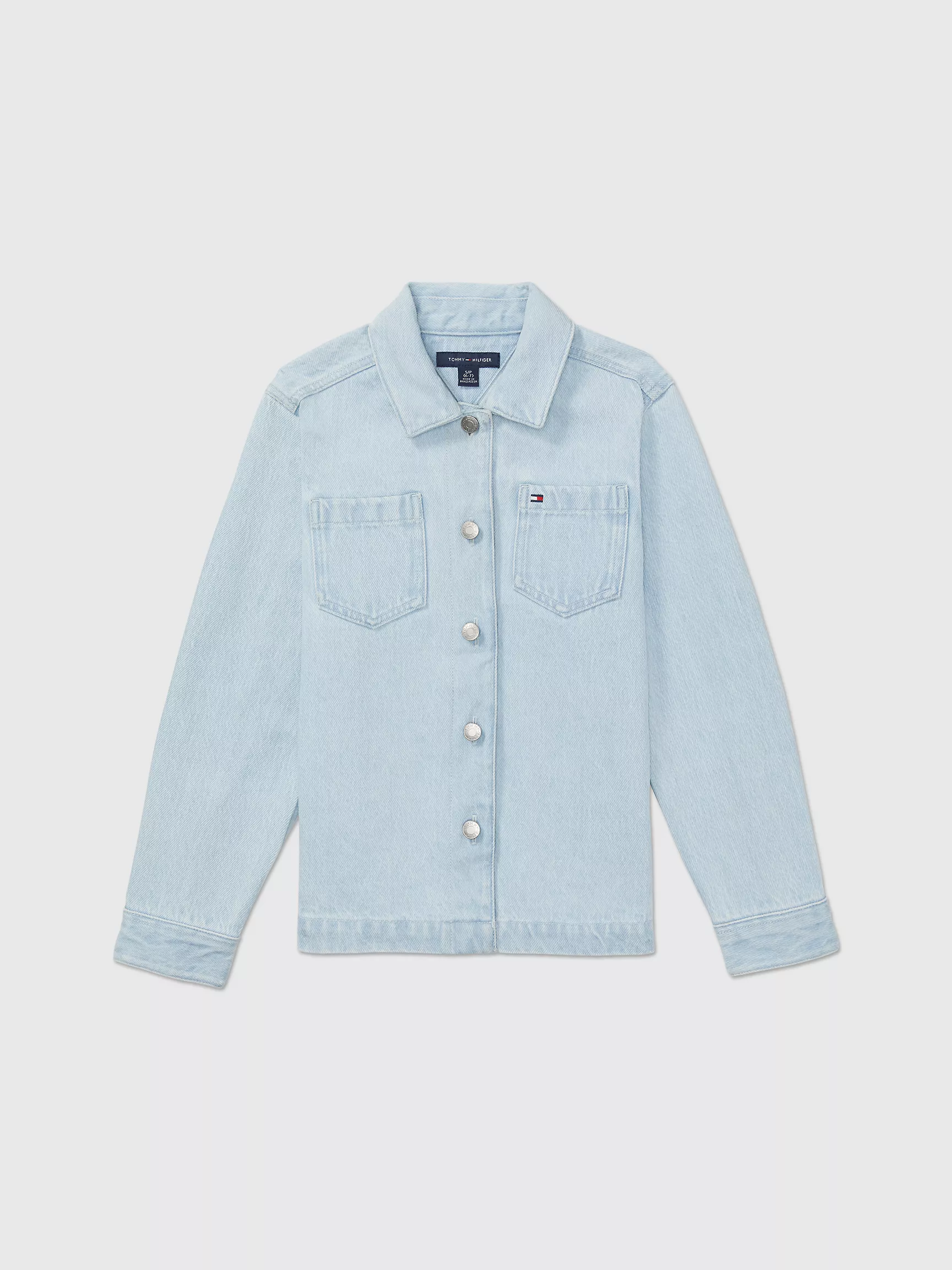 Рубашка для мальчика Tommy Hilfiger, Детская джинсовая рубашка-овершот