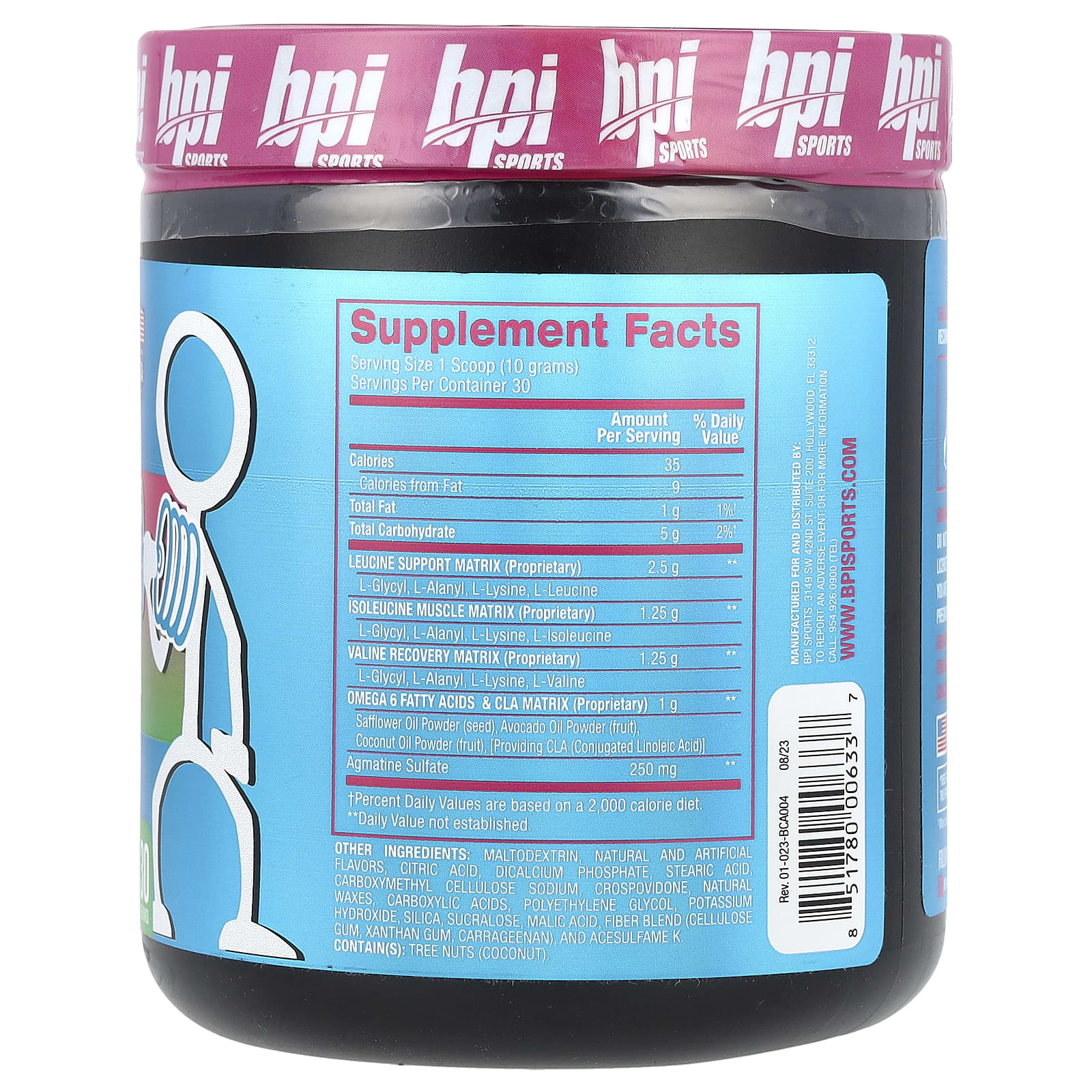 BPI Sports, Best BCAA, арбуз со льдом, 300 г (10,58 унции)