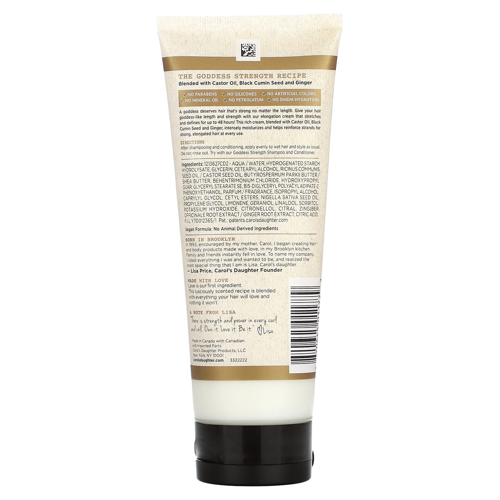 Carol's Daughter, Goddess Strength, крем для подчеркивания силы, 200 мл (6,8 жидк. Унции)