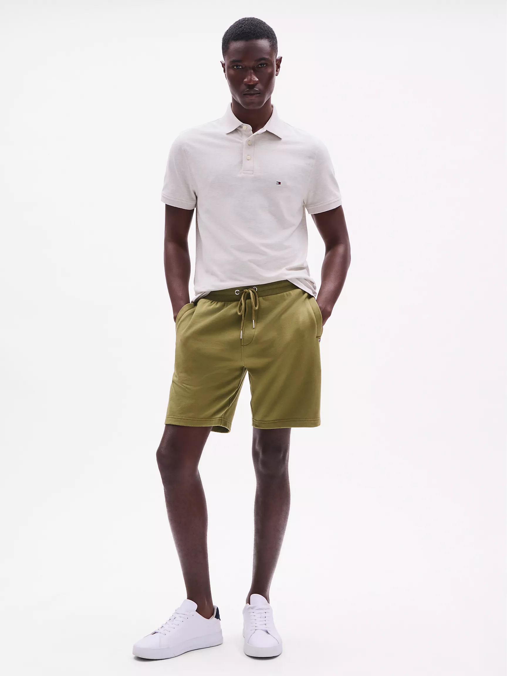 Мужское поло Tommy Hilfiger, Приталенное эластичное поло из пике