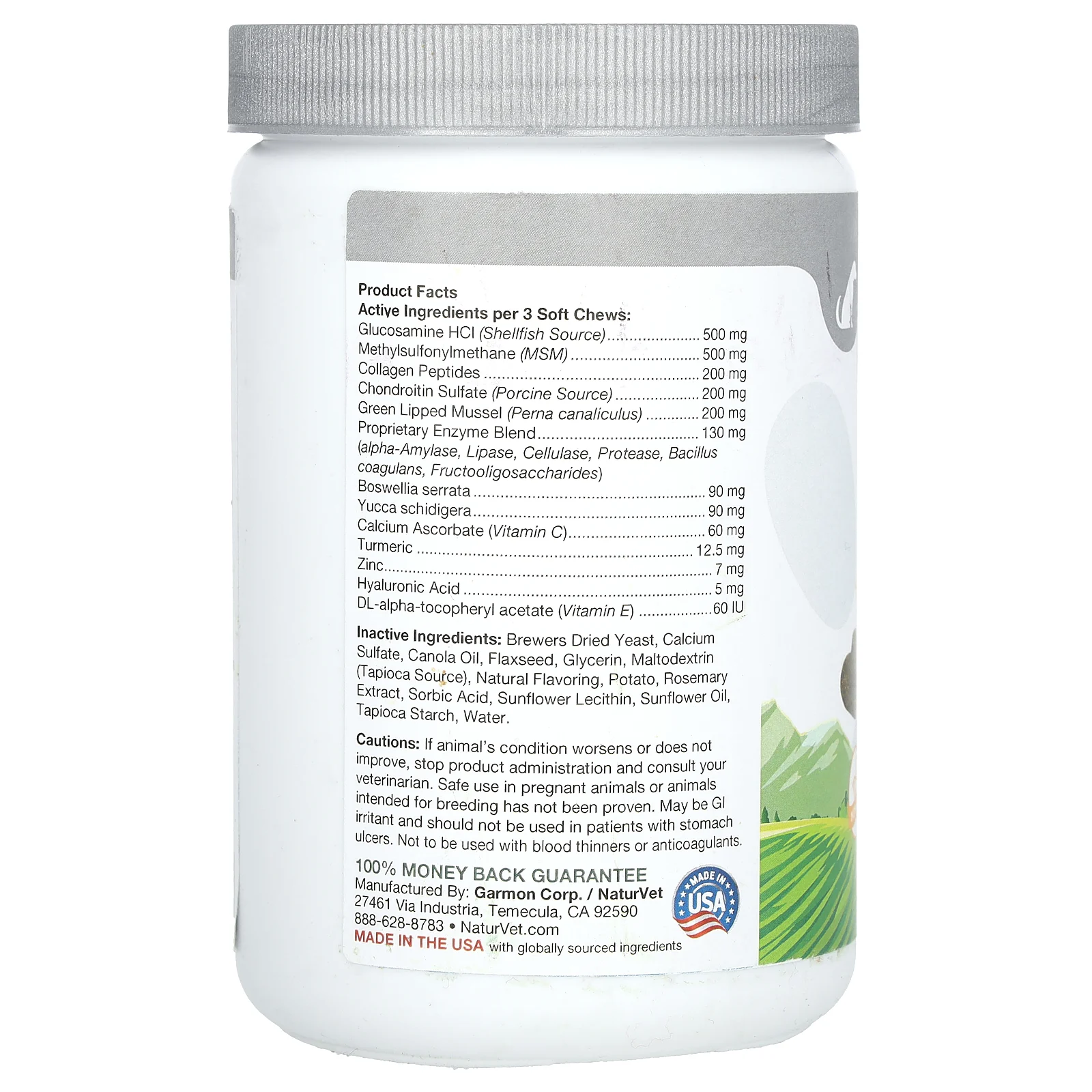 NaturVet, Senior, улучшенная формула для здоровья суставов, с коллагеном и куркумой, для собак, 120 мягких жевательных таблеток, 360 г (12,6 унции)