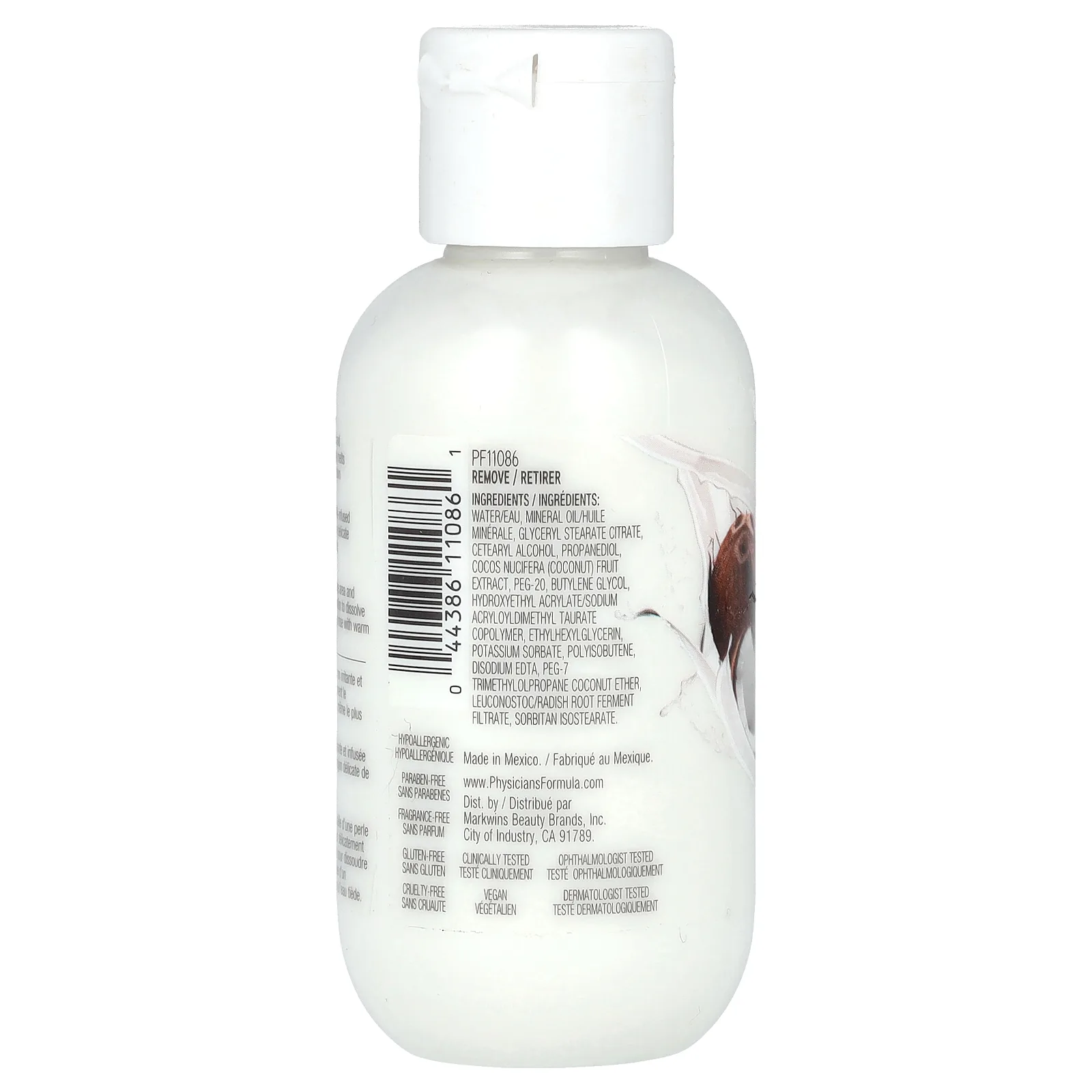 Physicians Formula, средство для снятия макияжа с глаз, с кокосовым молоком, 59 мл (2 жидк. унции)