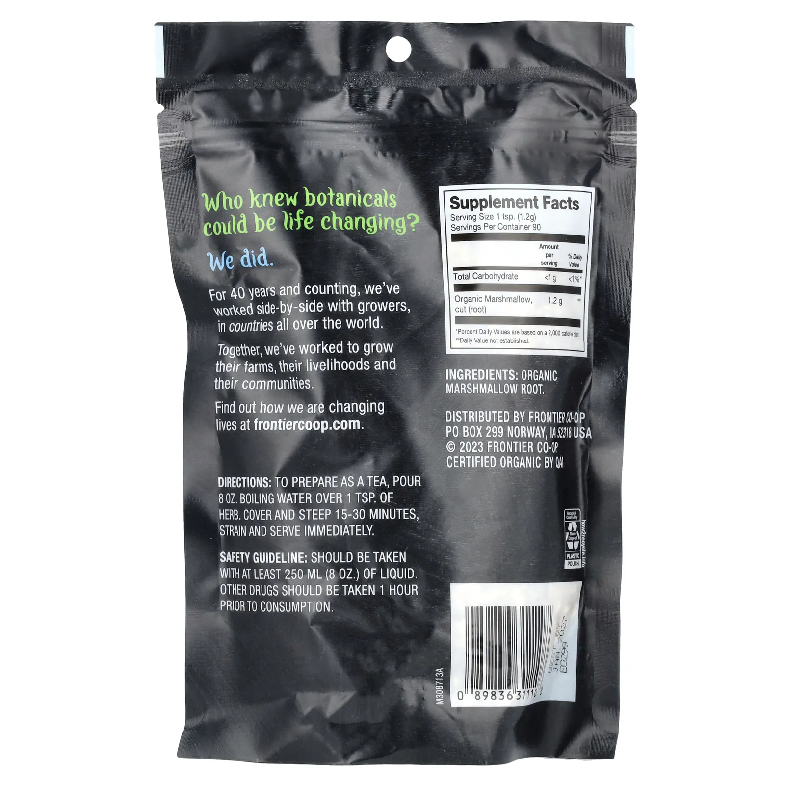 Frontier Co-op, Органический корень алтея, 108 г (3,81 унции)