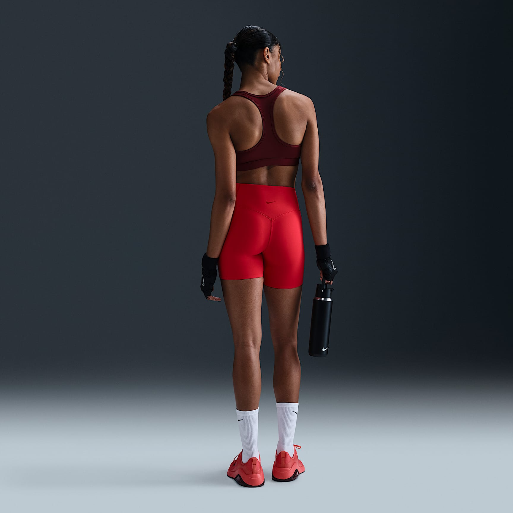 Nike Universa Women's Medium-Support High-Waisted 5" Biker Shorts with Pockets