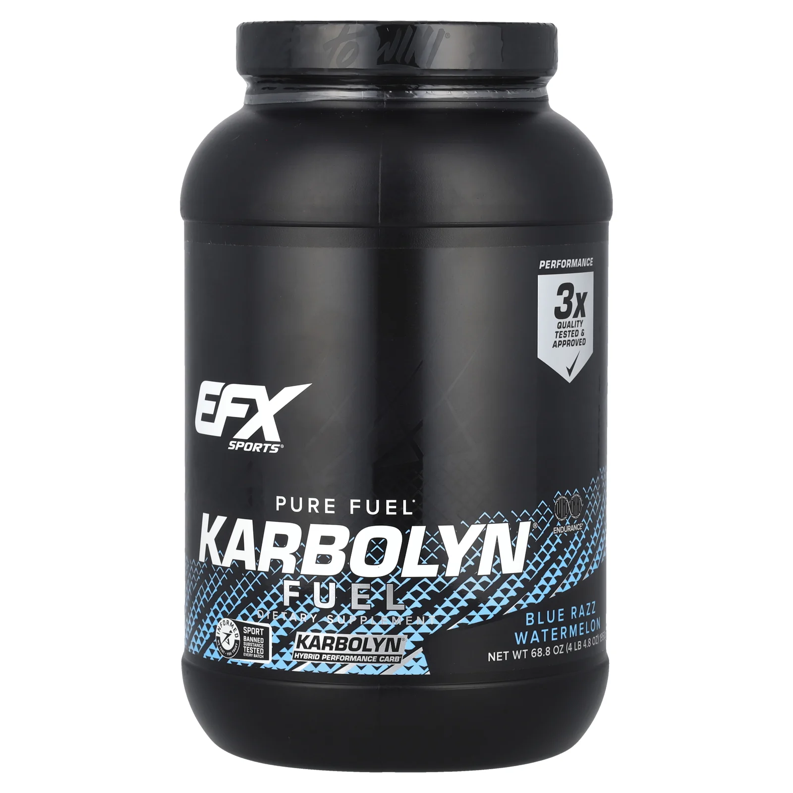 EFX Sports, Karbolyn Fuel, арбуз с голубой розой, 1950 г (4 фунта 4,8 унции)