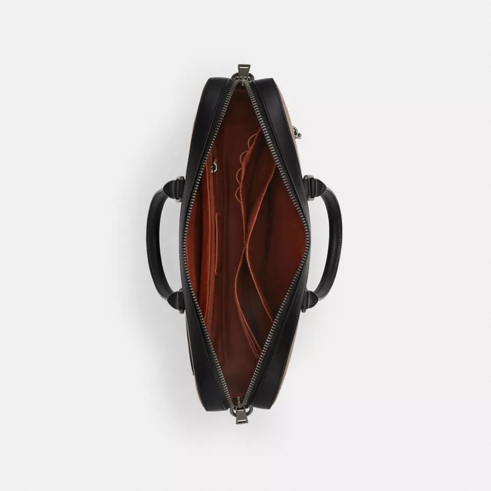 Сумка COACH Ethan Slim Brief In Signature Canvas