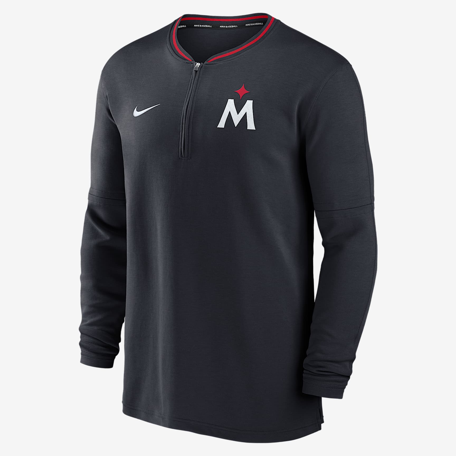 Minnesota Twins Authentic Collection Men's Nike Dri-FIT MLB 1/2-Zip Long-Sleeve Top