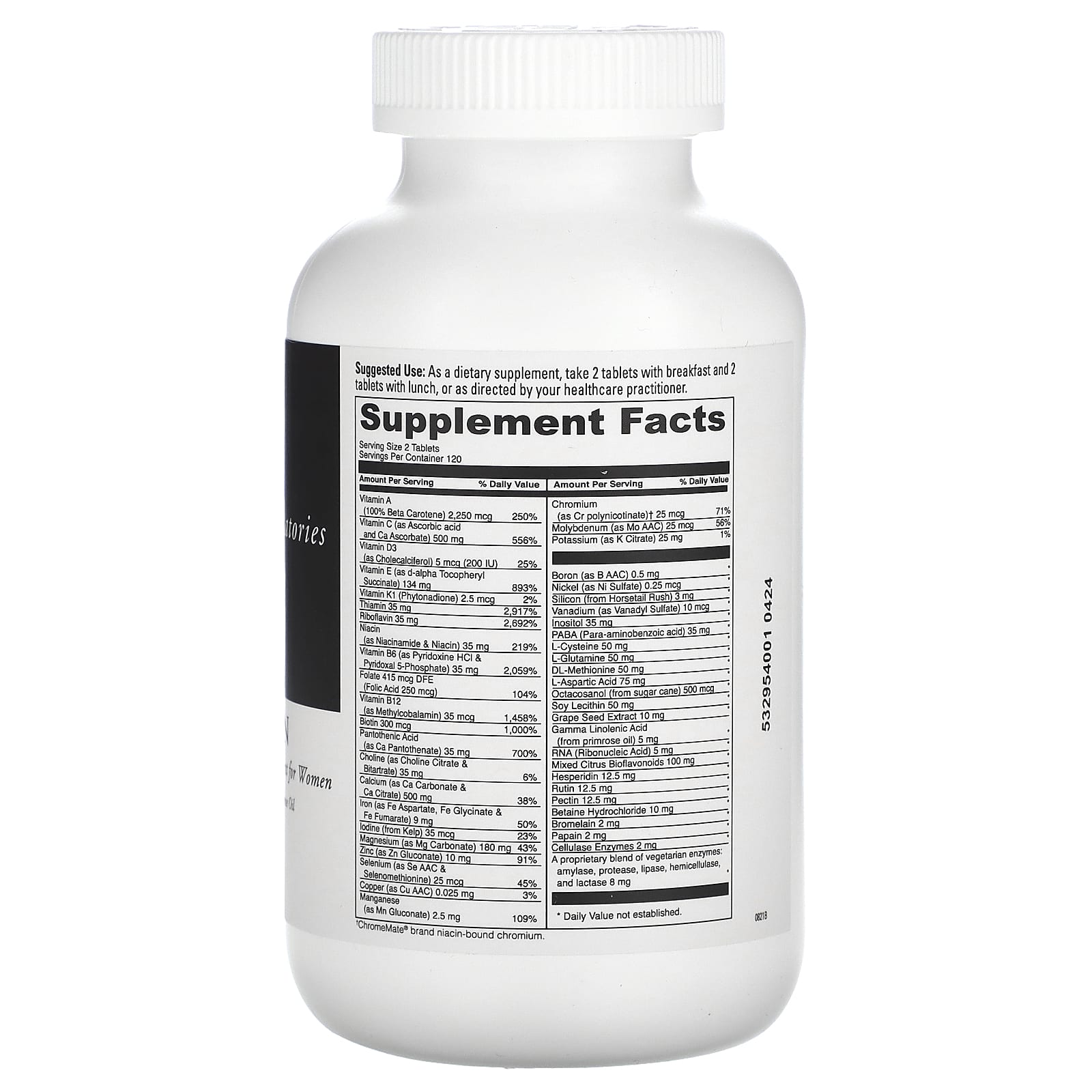 DaVinci Laboratories of Vermont, Spectra Woman, комплекс витаминов и минералов, 240 таблеток