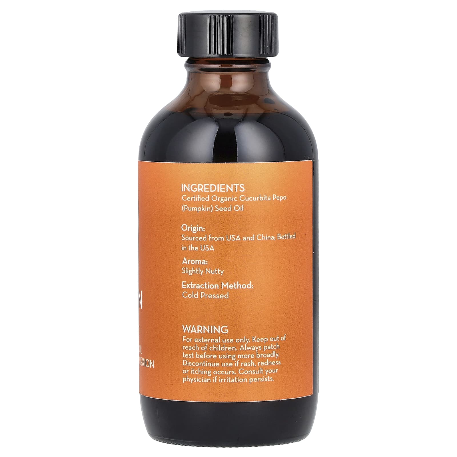 Pure Body Naturals, органическое масло семян тыквы, 118 мл (4 жидк. унции)