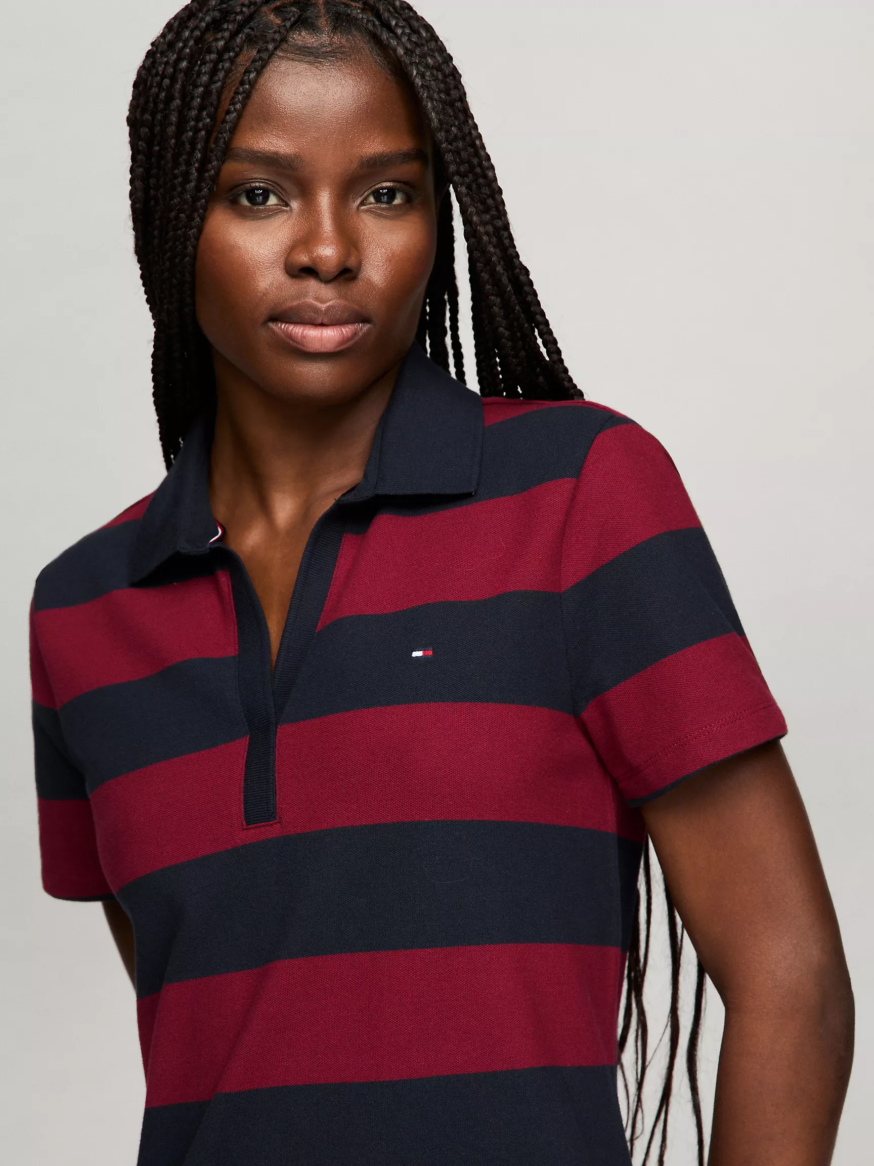 Женское платье Tommy Hilfiger, Поло-платье в полоску в стиле регби