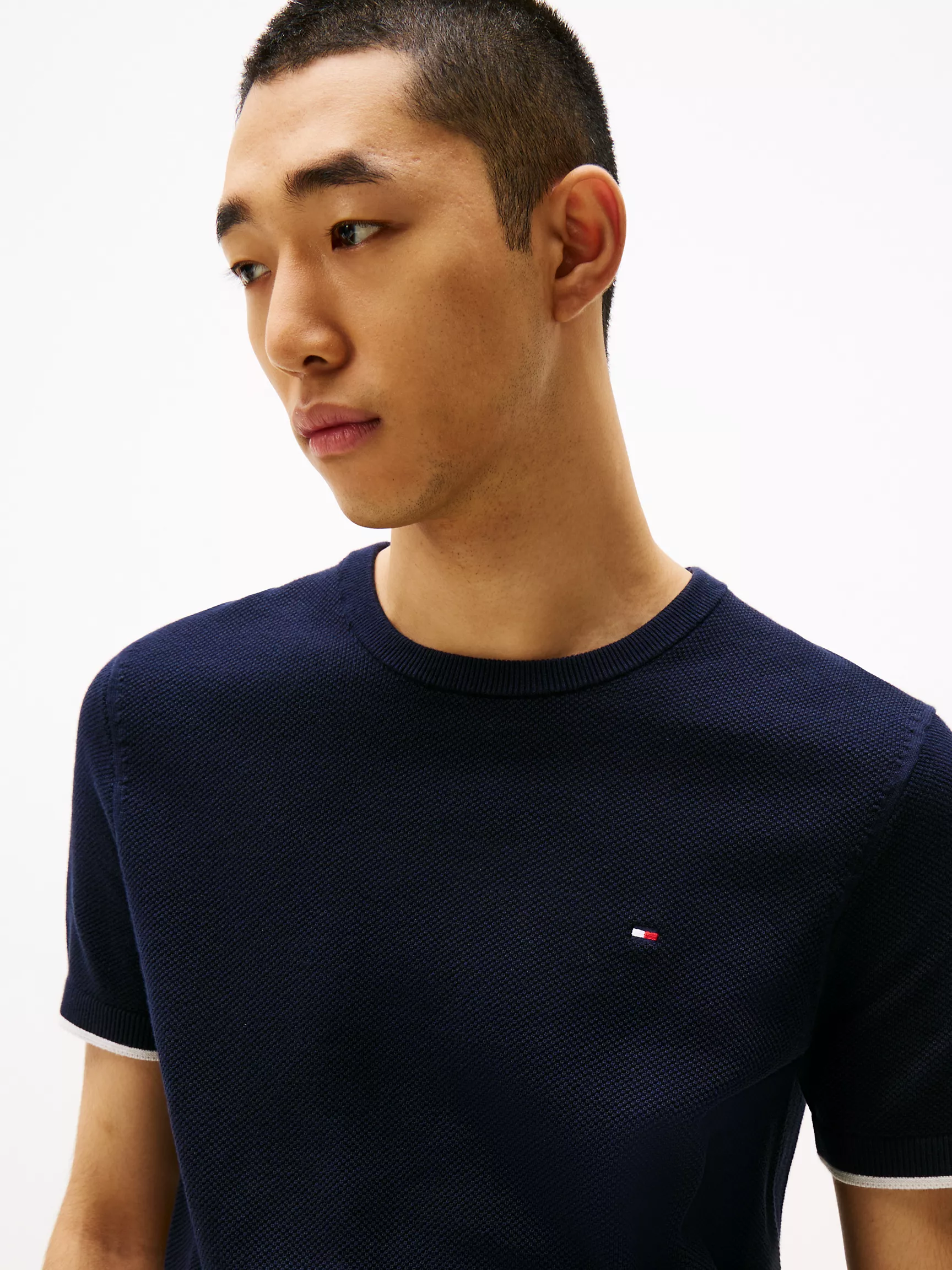 Мужской свитер Tommy Hilfiger, Футболка-свитер с контрастными краями