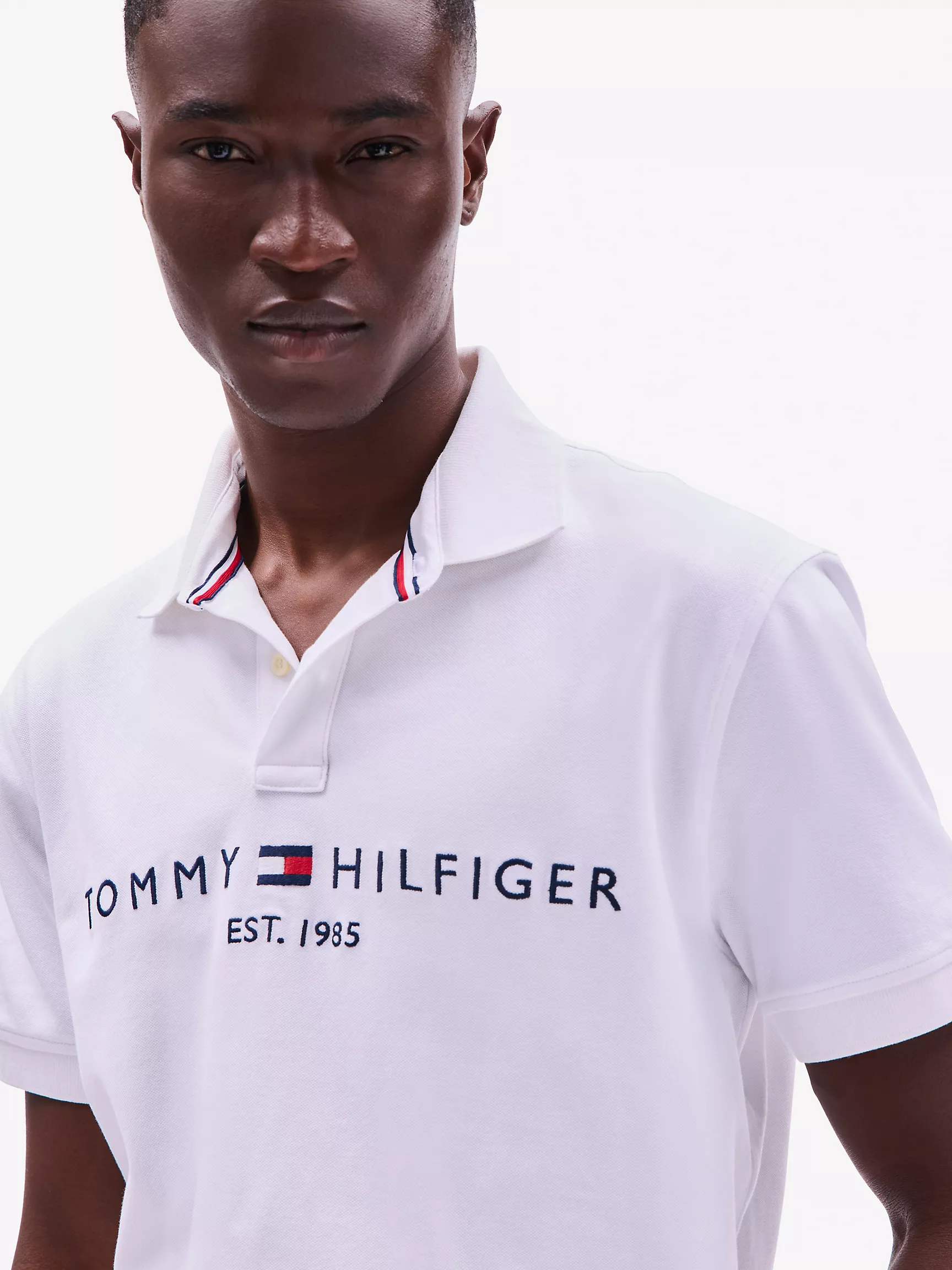 Мужское поло Tommy Hilfiger, Поло с вышитым графическим логотипом Tommy