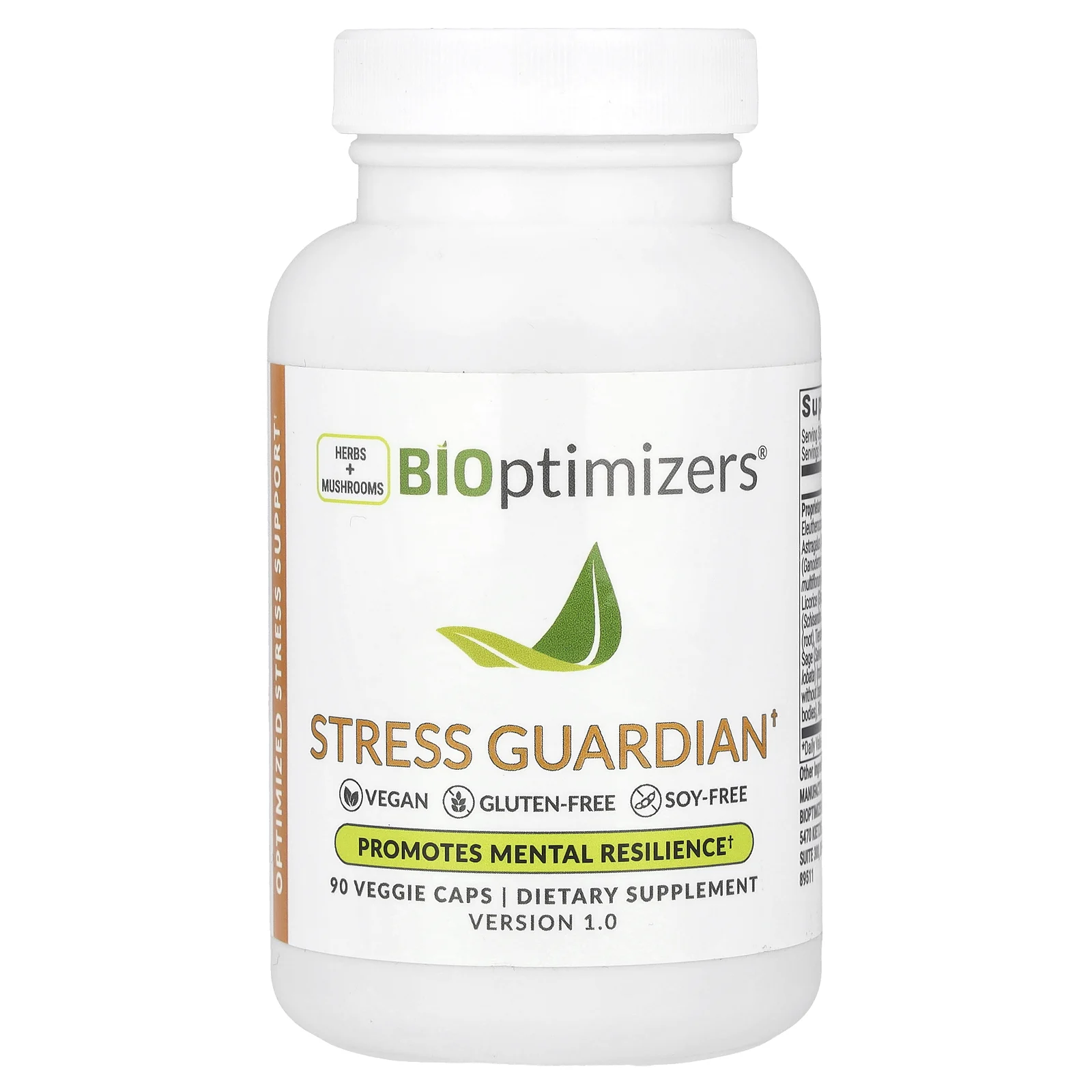 BIOptimizers, Stress Guardian`` 90 растительных капсул