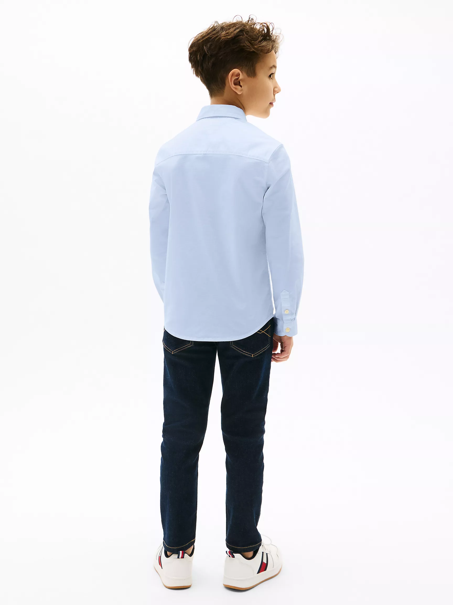 Рубашка для мальчика Tommy Hilfiger, Детская эластичная рубашка из оксфорда