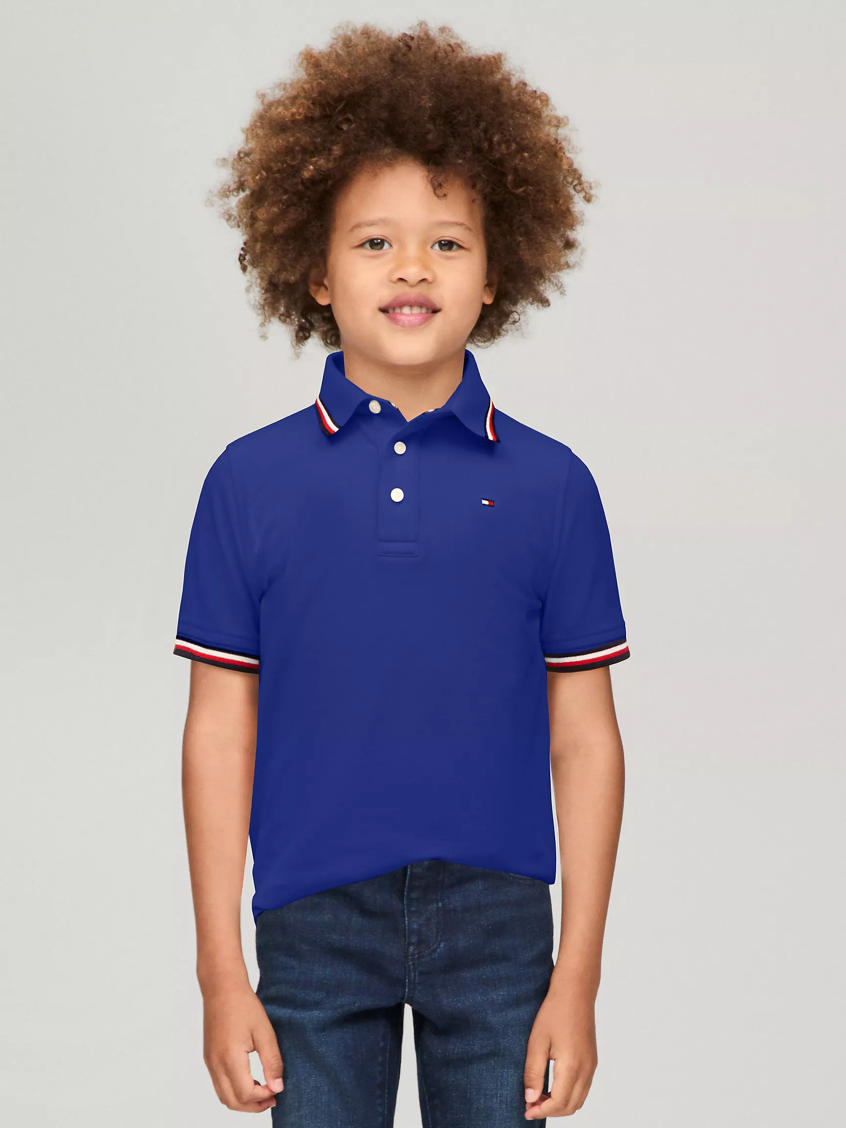 Рубашка-поло для мальчиков Tommy Hilfiger, Детское поло с коротким рукавом и влагоотводящей технологией Tommy