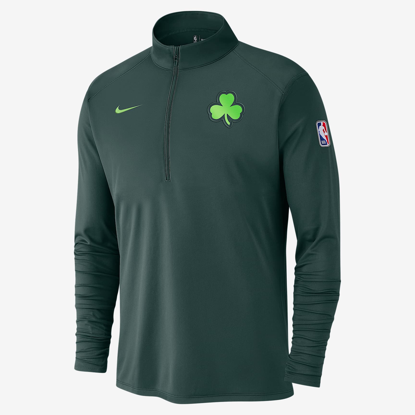 Boston Celtics City Edition Men's Nike Dri-FIT NBA 1/2-Zip Long-Sleeve Top