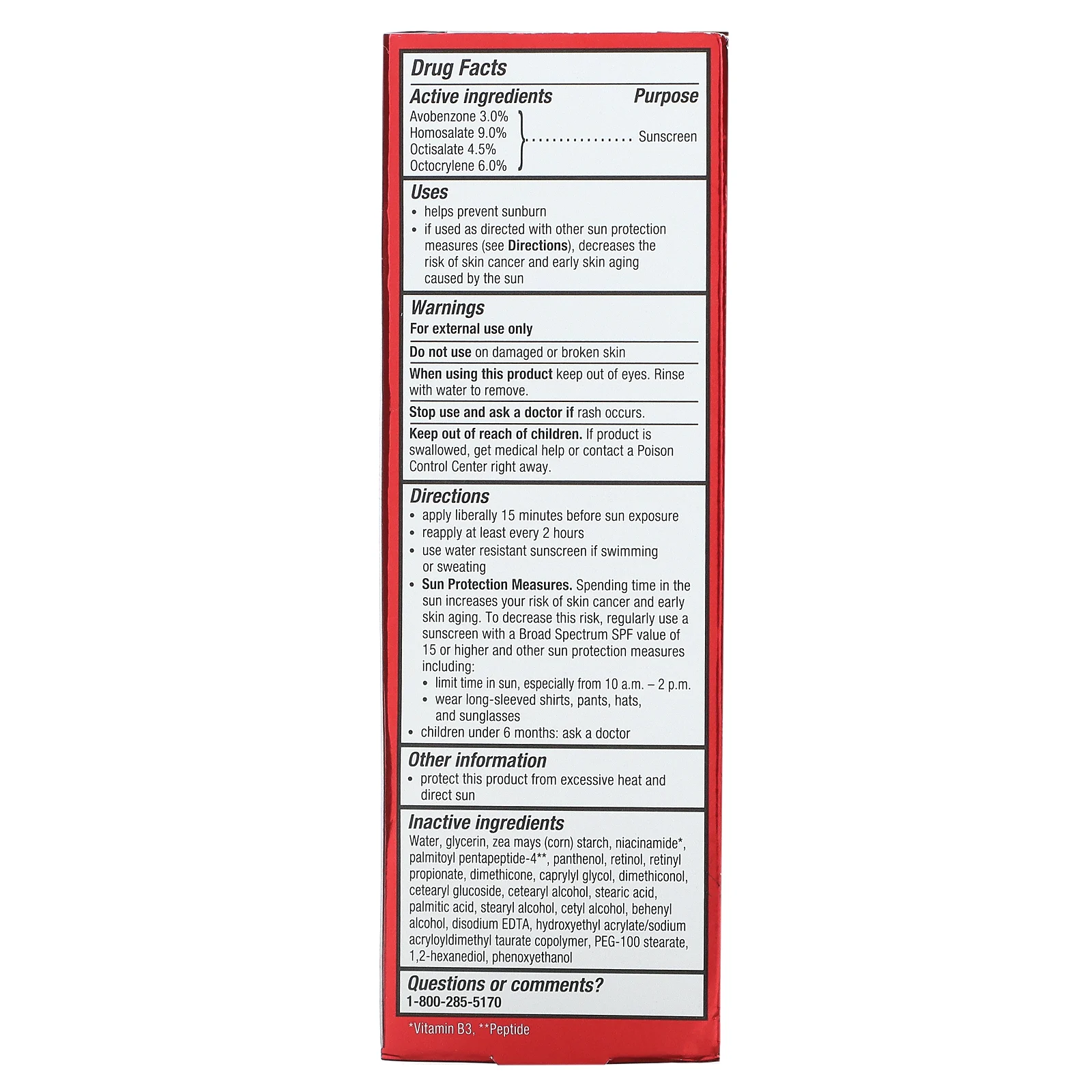 Olay, Regenerist, ретинол 24 + пептид, увлажняющее увлажняющее средство с солнцезащитным кремом, SPF 30, 50 мл (1,7 жидк. Унции)