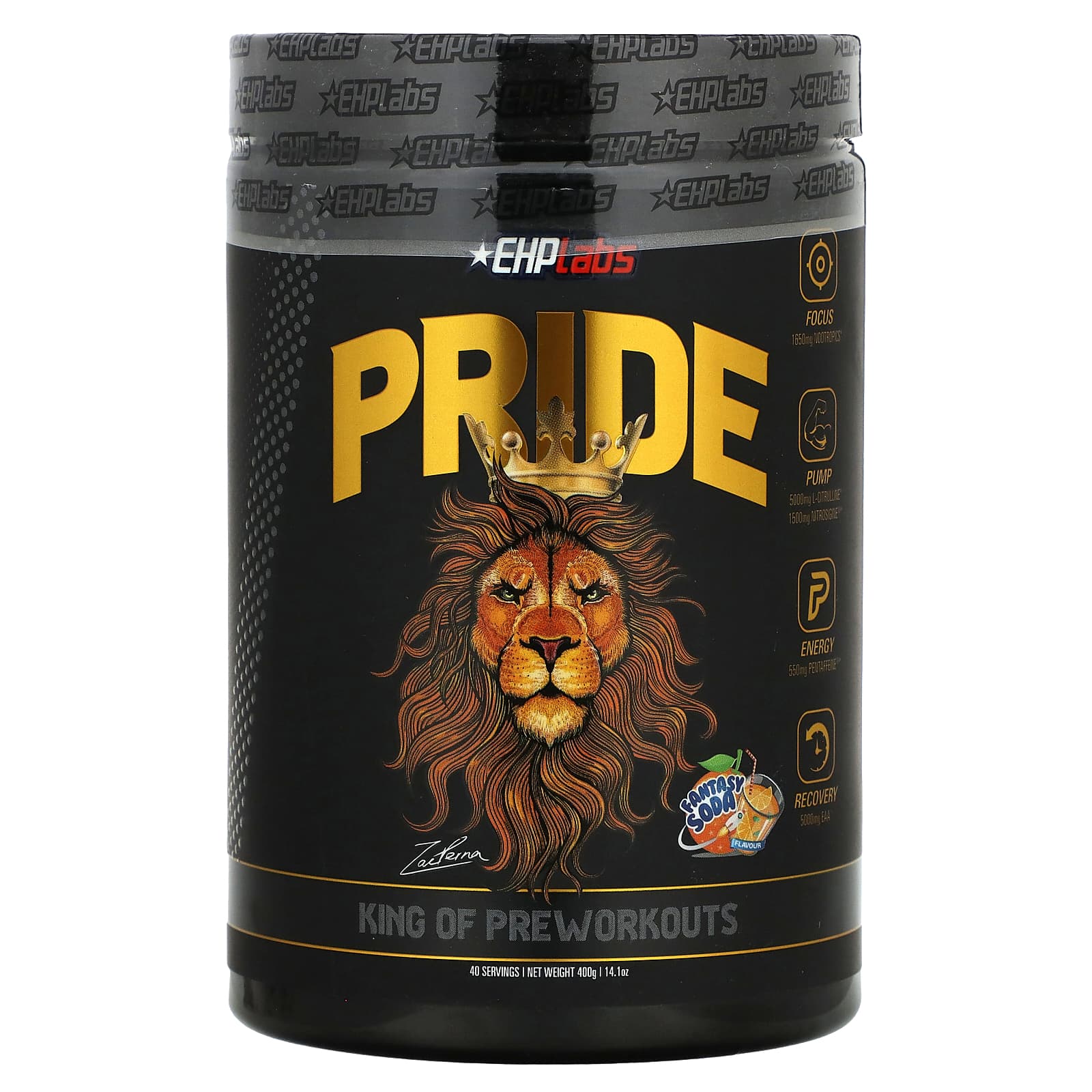 EHPlabs, Pride, King of Pre-Workouts, со вкусом содовой, 400 г (14,1 унции)