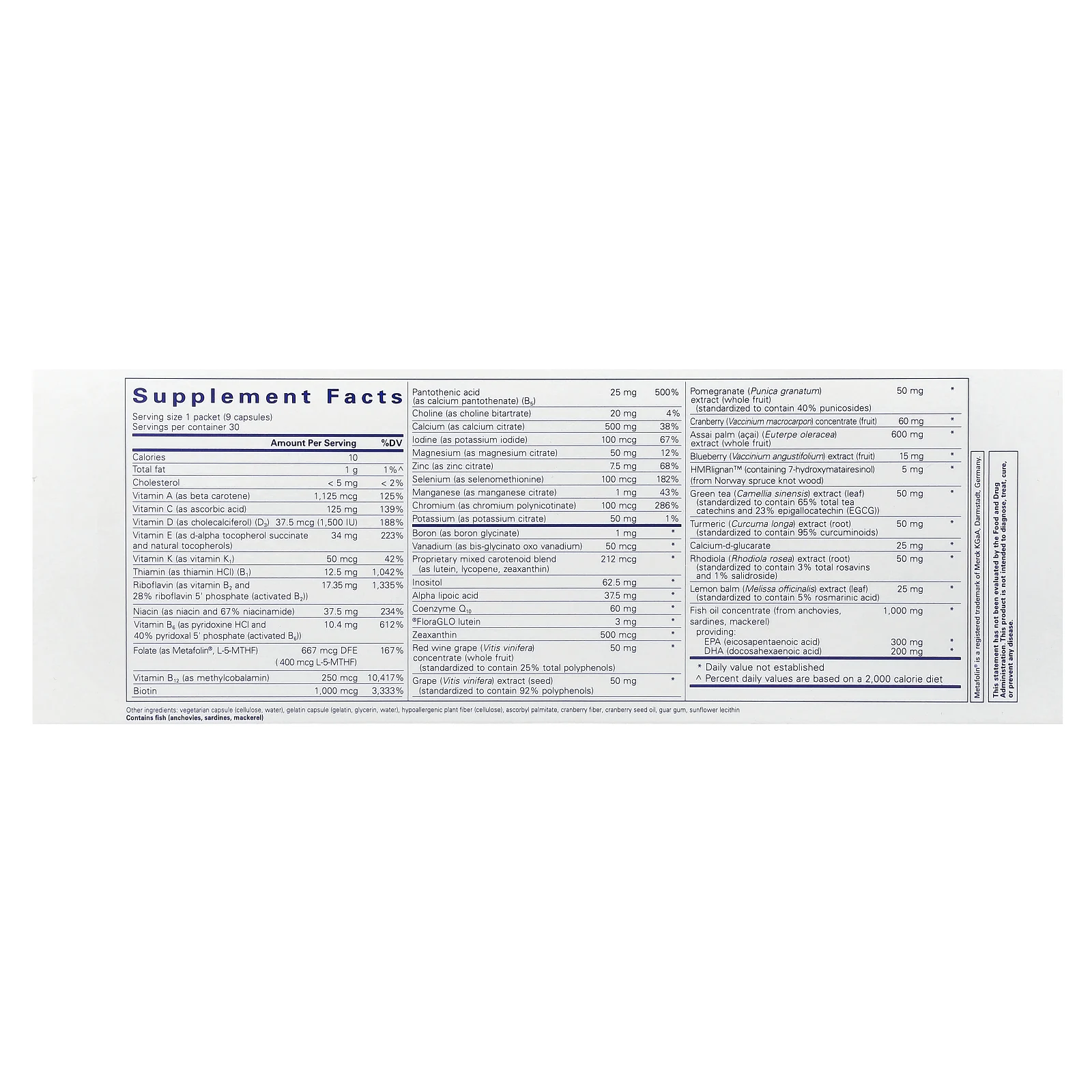 Pure Encapsulations, Женский чистый пакет, 30 пакетиков