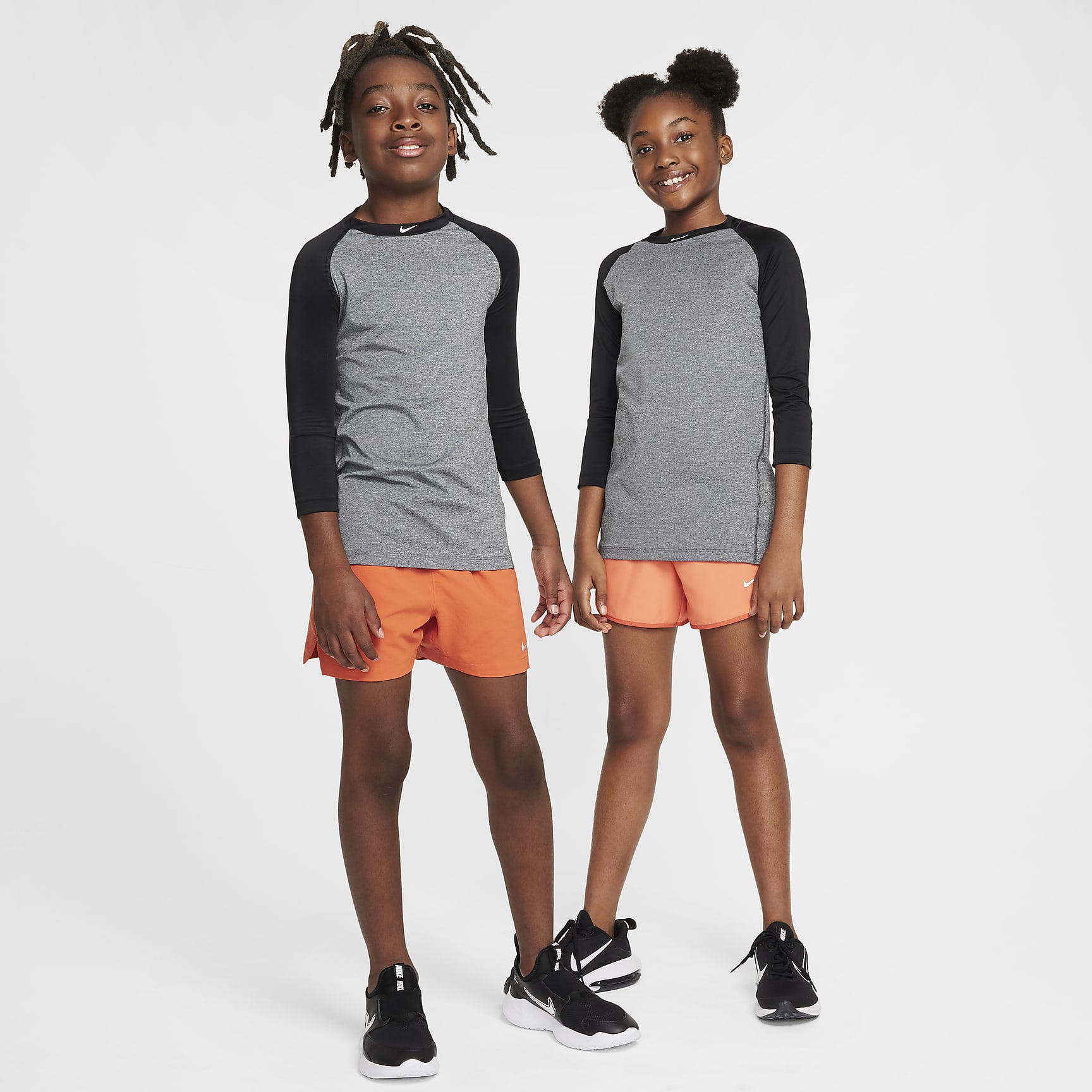 Nike Pro Big Kids' Dri-FIT 3/4-Sleeve Top