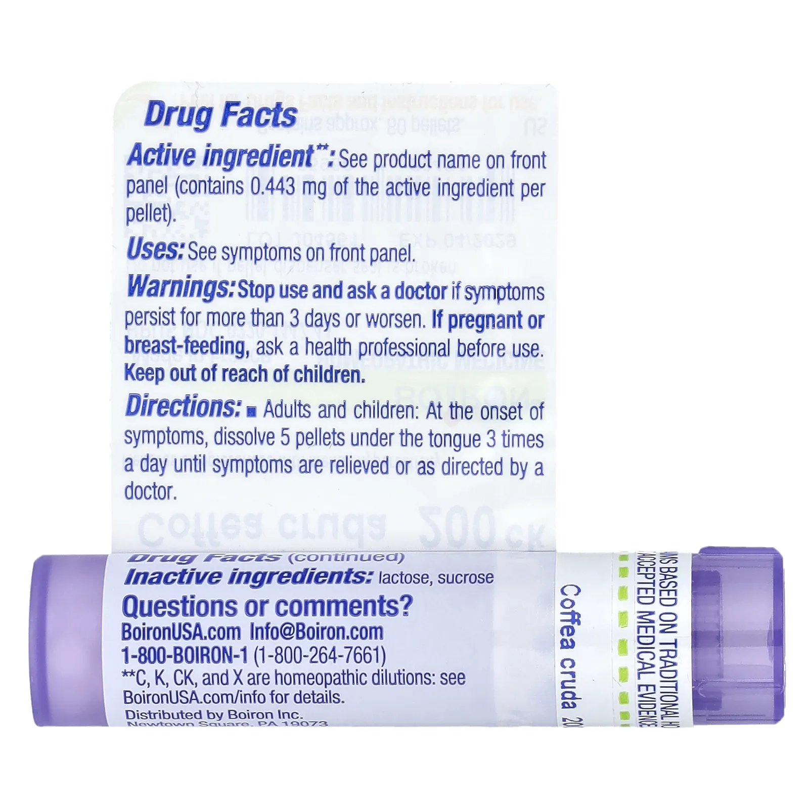 Boiron, Кофеа круда, 200CK, прибл. 80 гранул