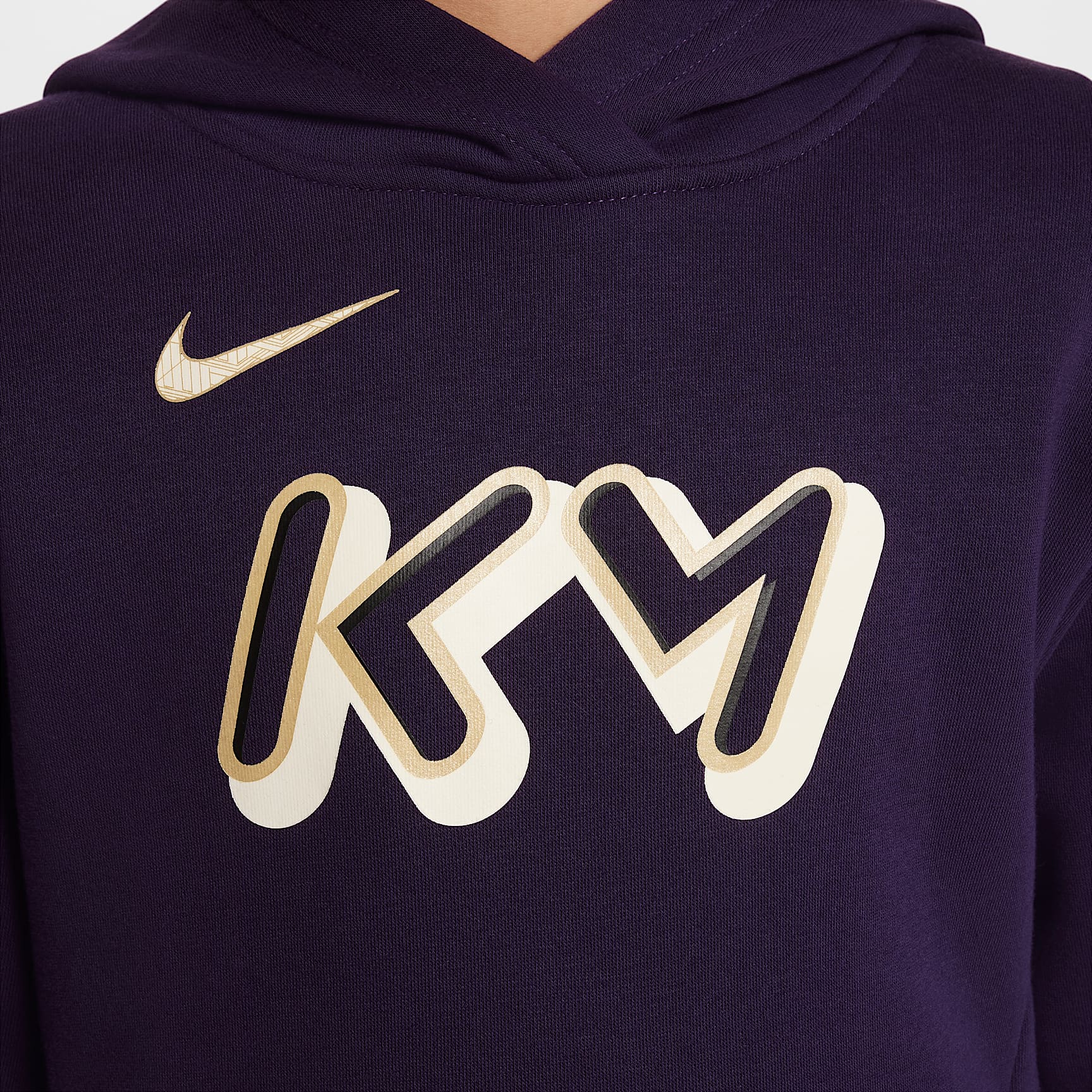 Kylian Mbappé Club Fleece Big Kids' Soccer Hoodie