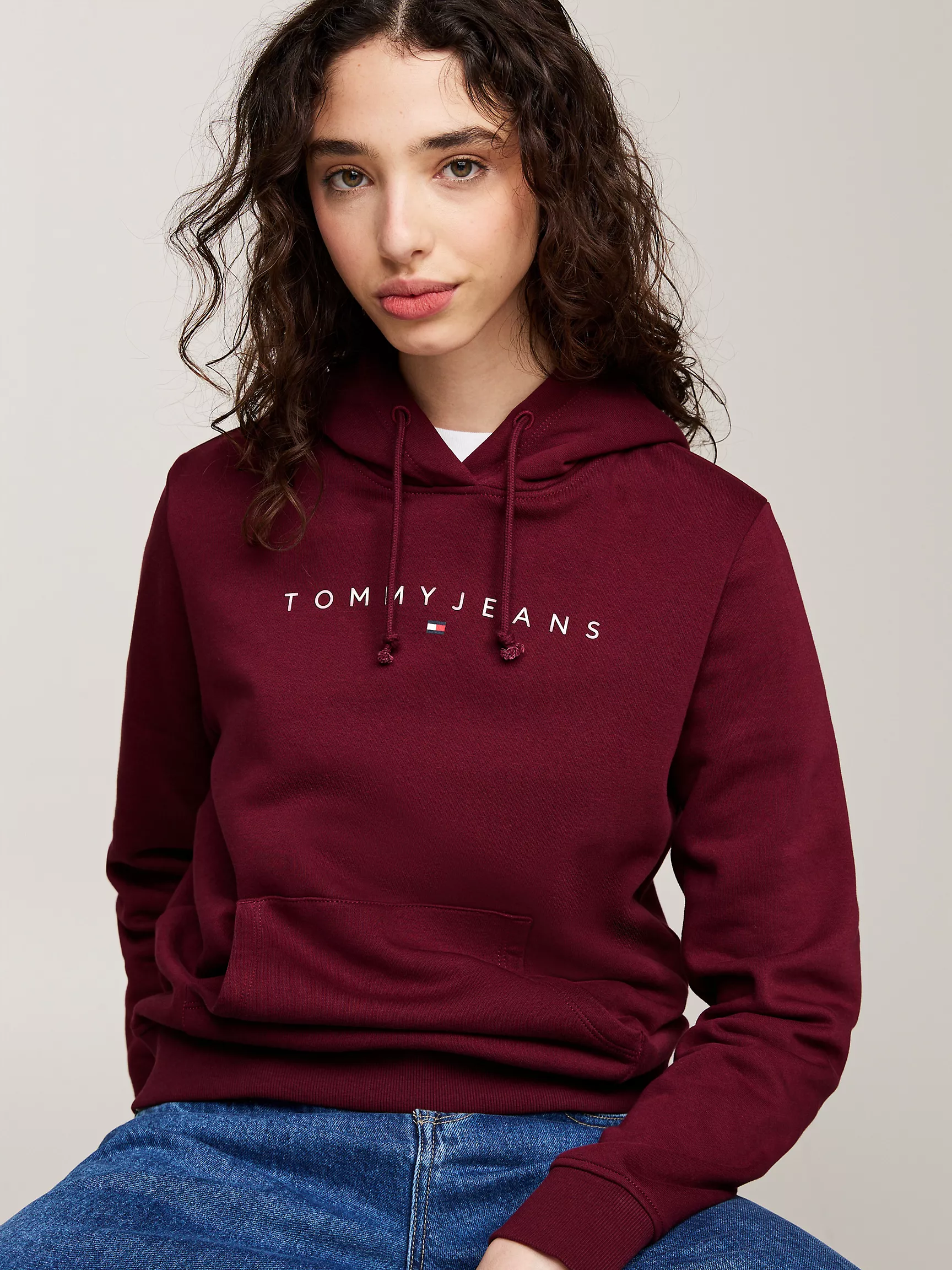 Женская толстовка Tommy Hilfiger, Худи с логотипом Tommy