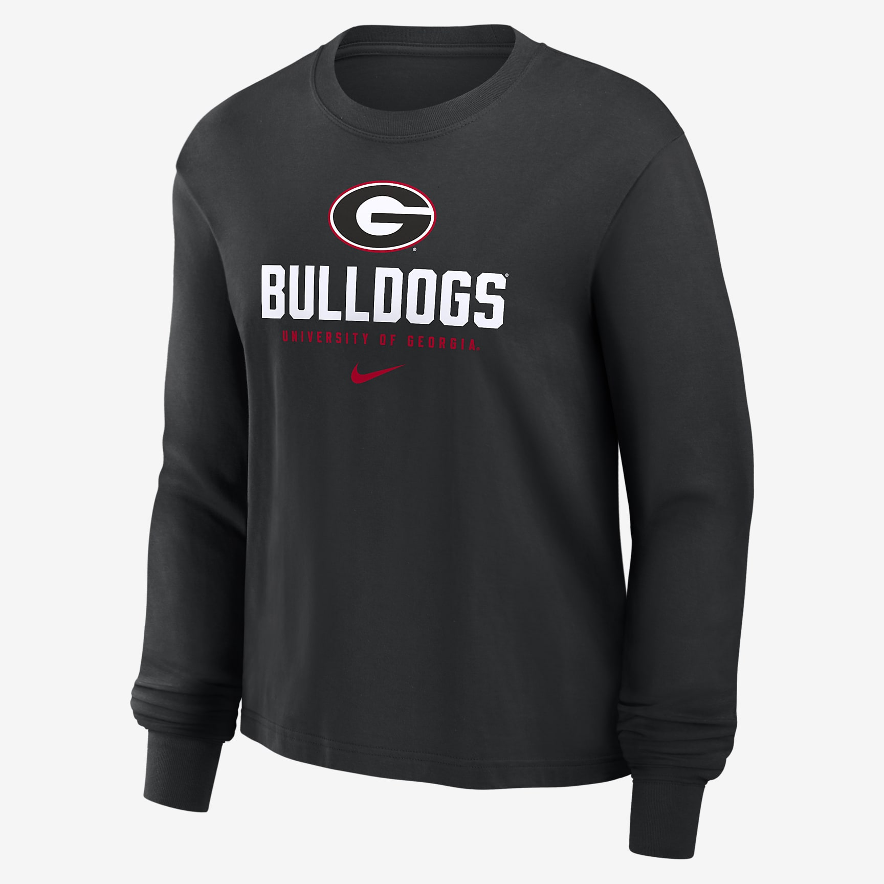 Georgia Bulldogs Primetime University Boxy Women's Nike College Long-Sleeve T-Shirt